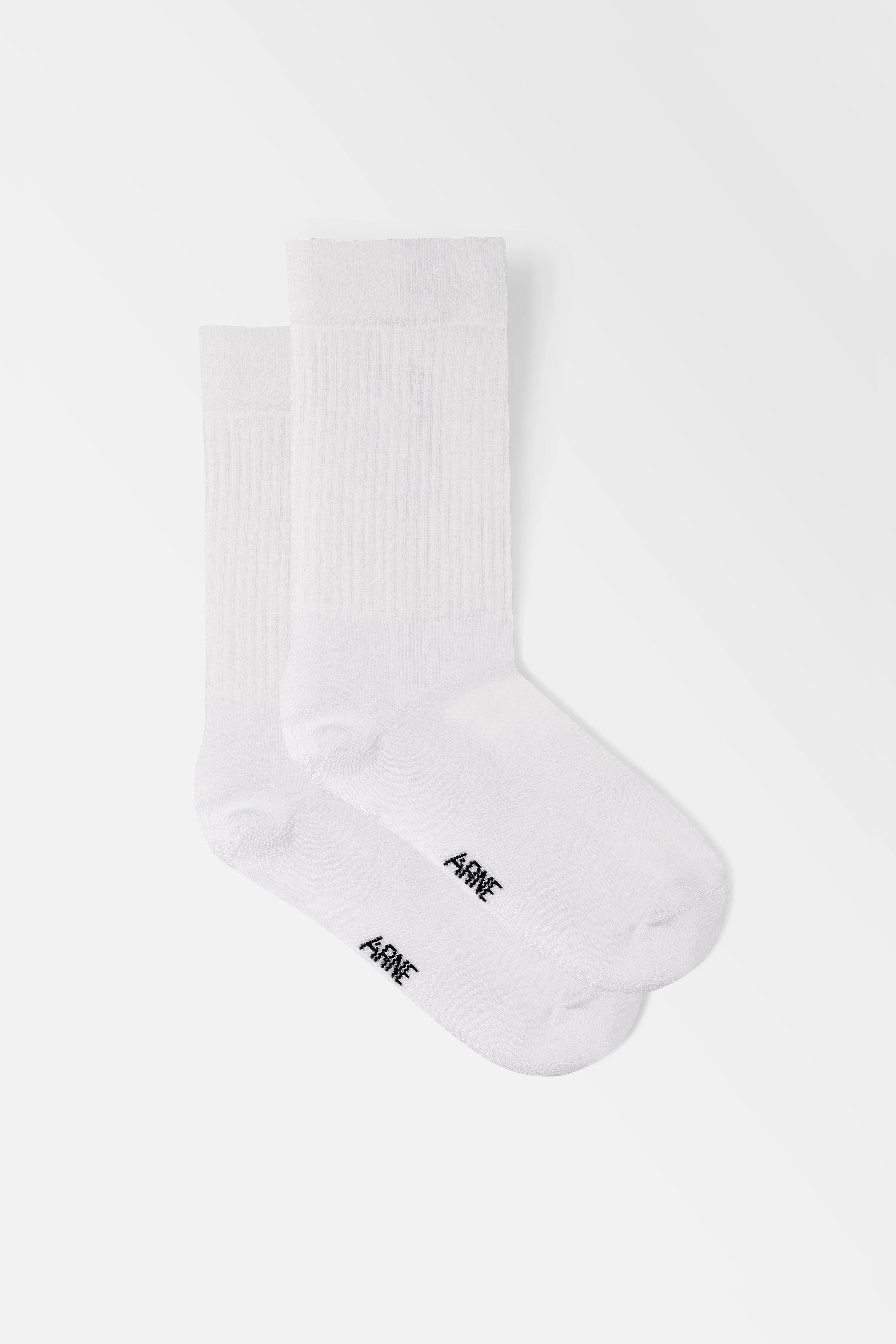 3 Pack ARNE Socks in White - Image 3