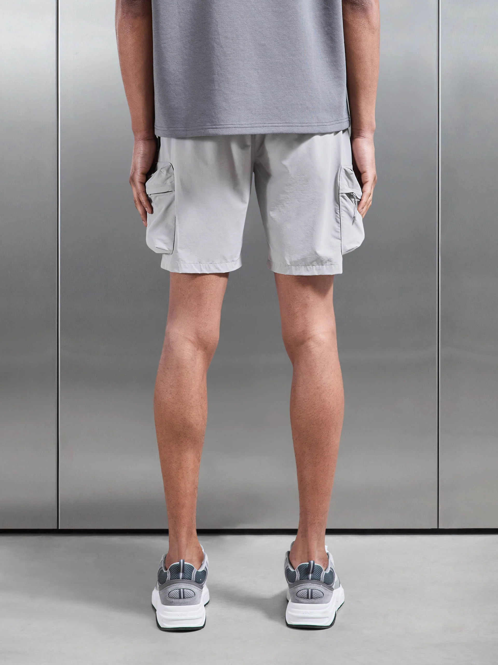 3D Pocket Cargo Short in Stone - Image 3