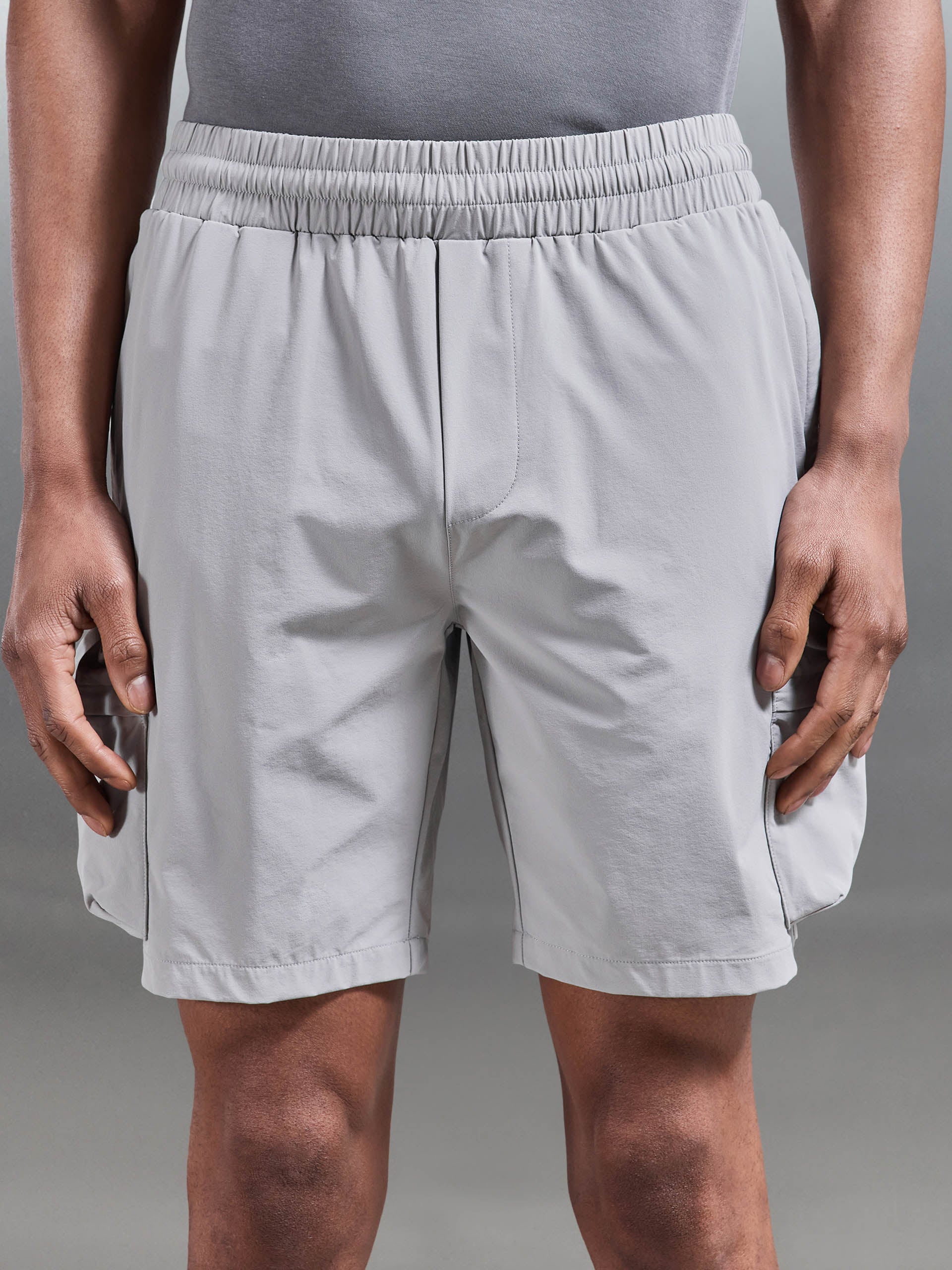 3D Pocket Cargo Short in Stone - Image 4