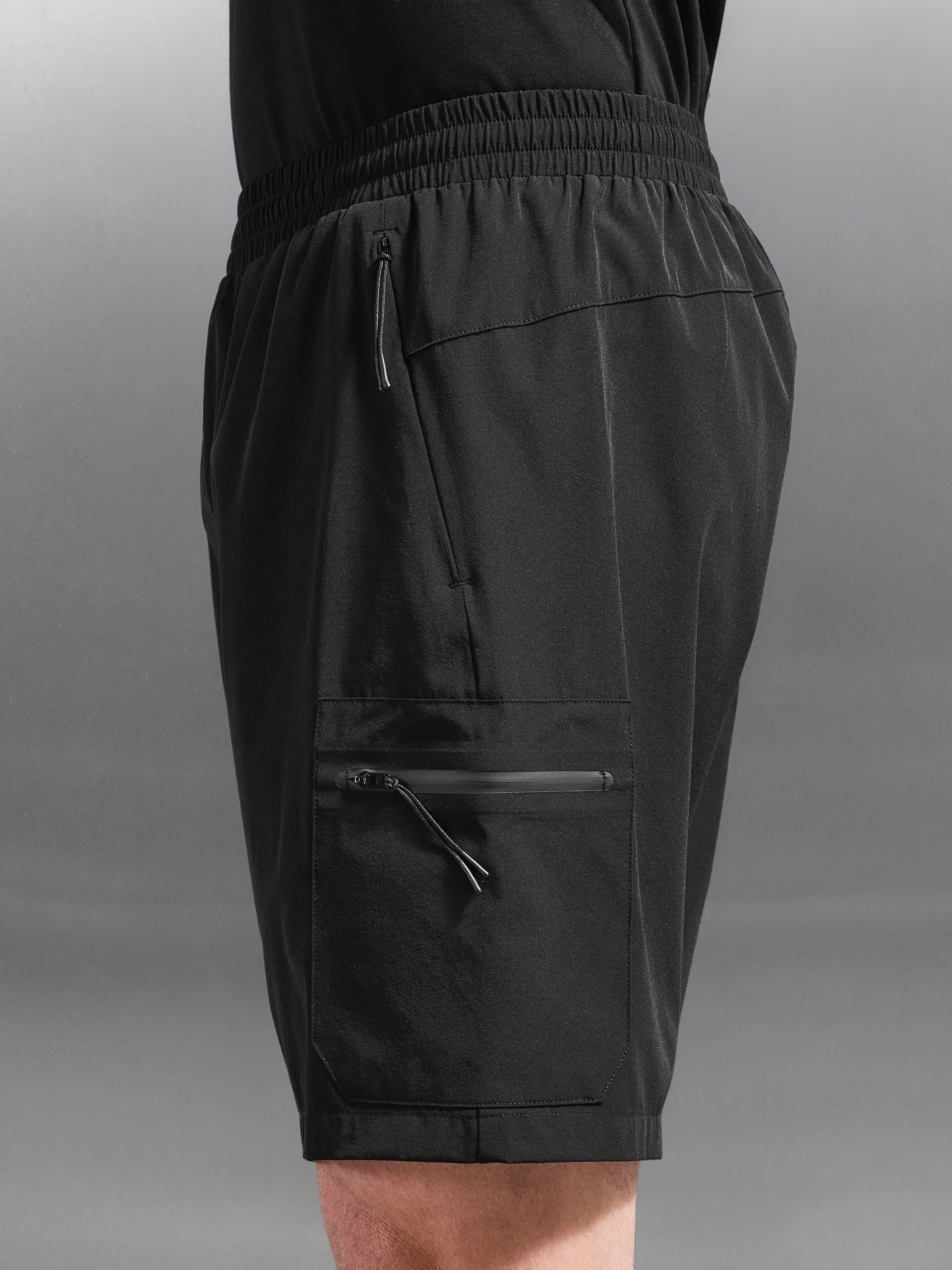 Active Cargo Short in Black - Image 6