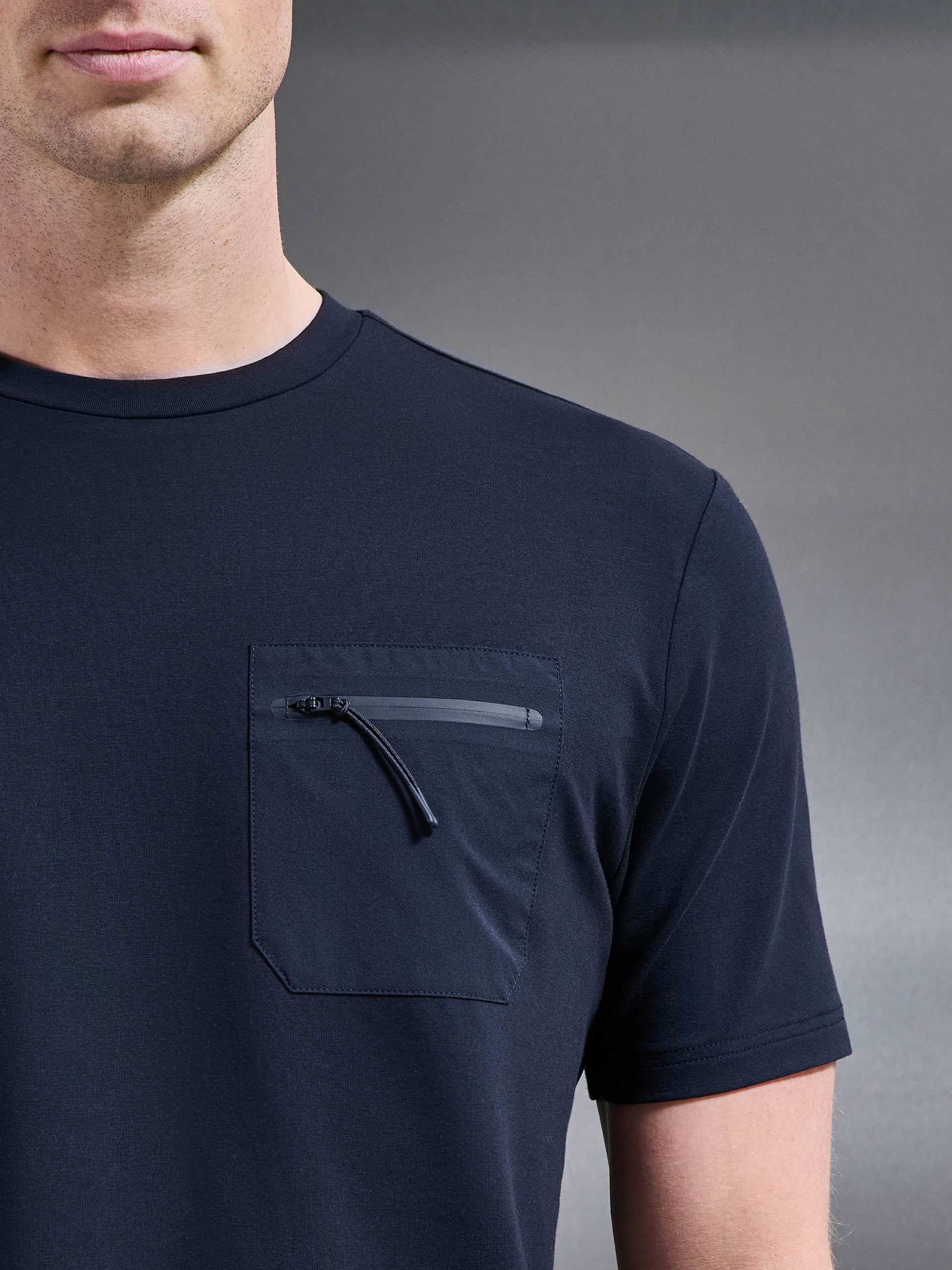 Active Cargo T-Shirt in Navy - Image 4