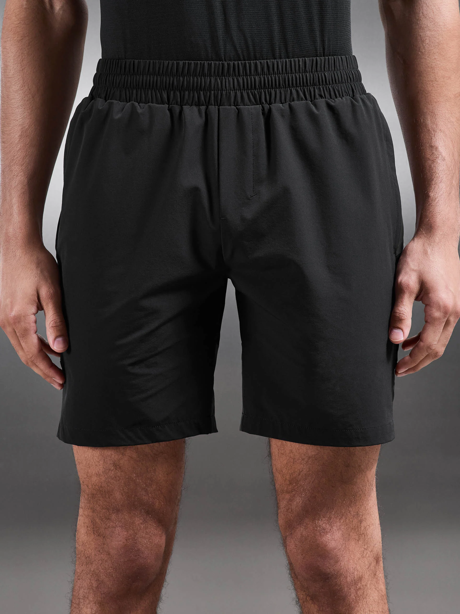 Active Colour Block Short in Black Grey - Image 6