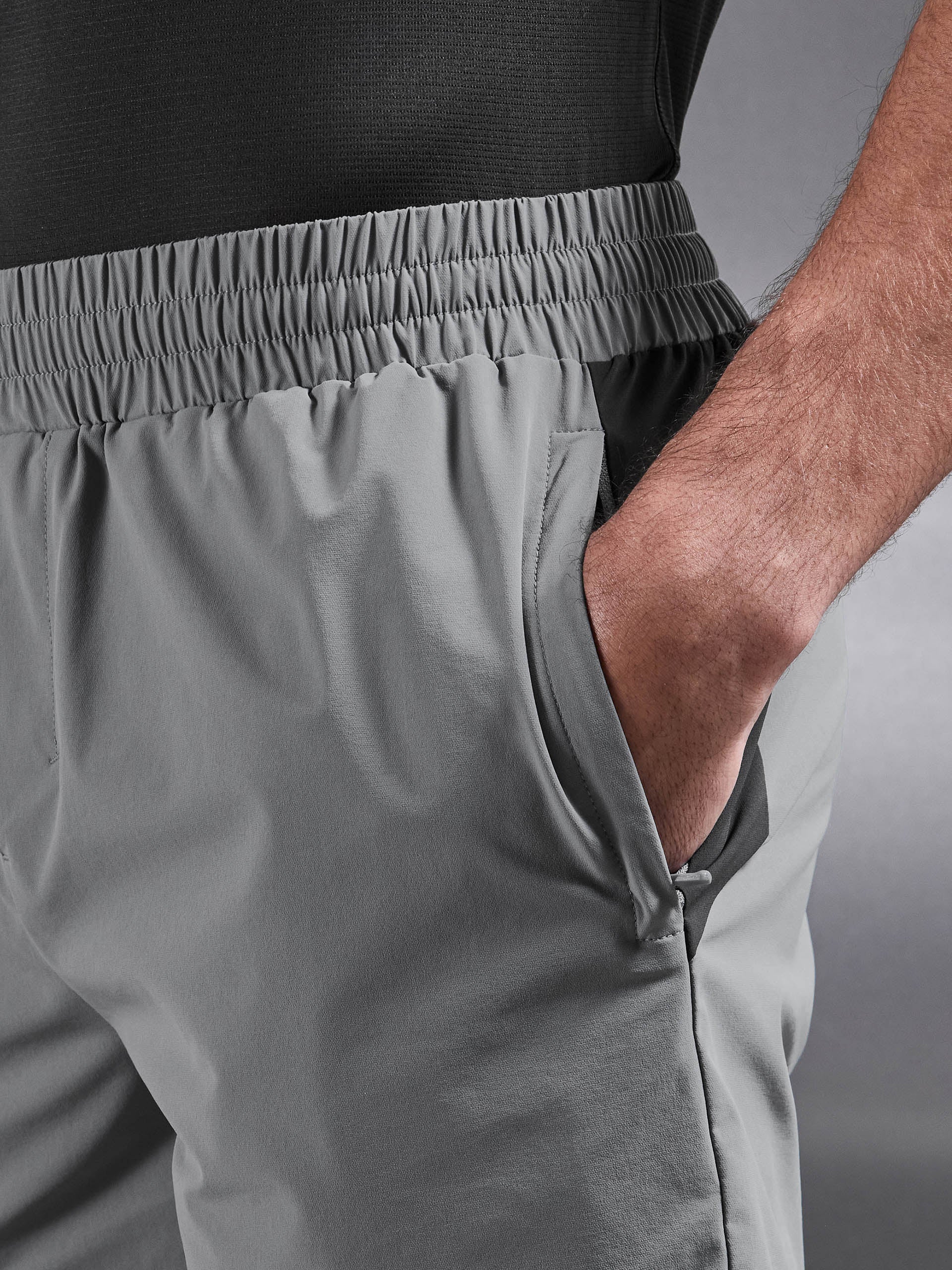 Active Colour Block Short in Mid Grey Grey - Image 7