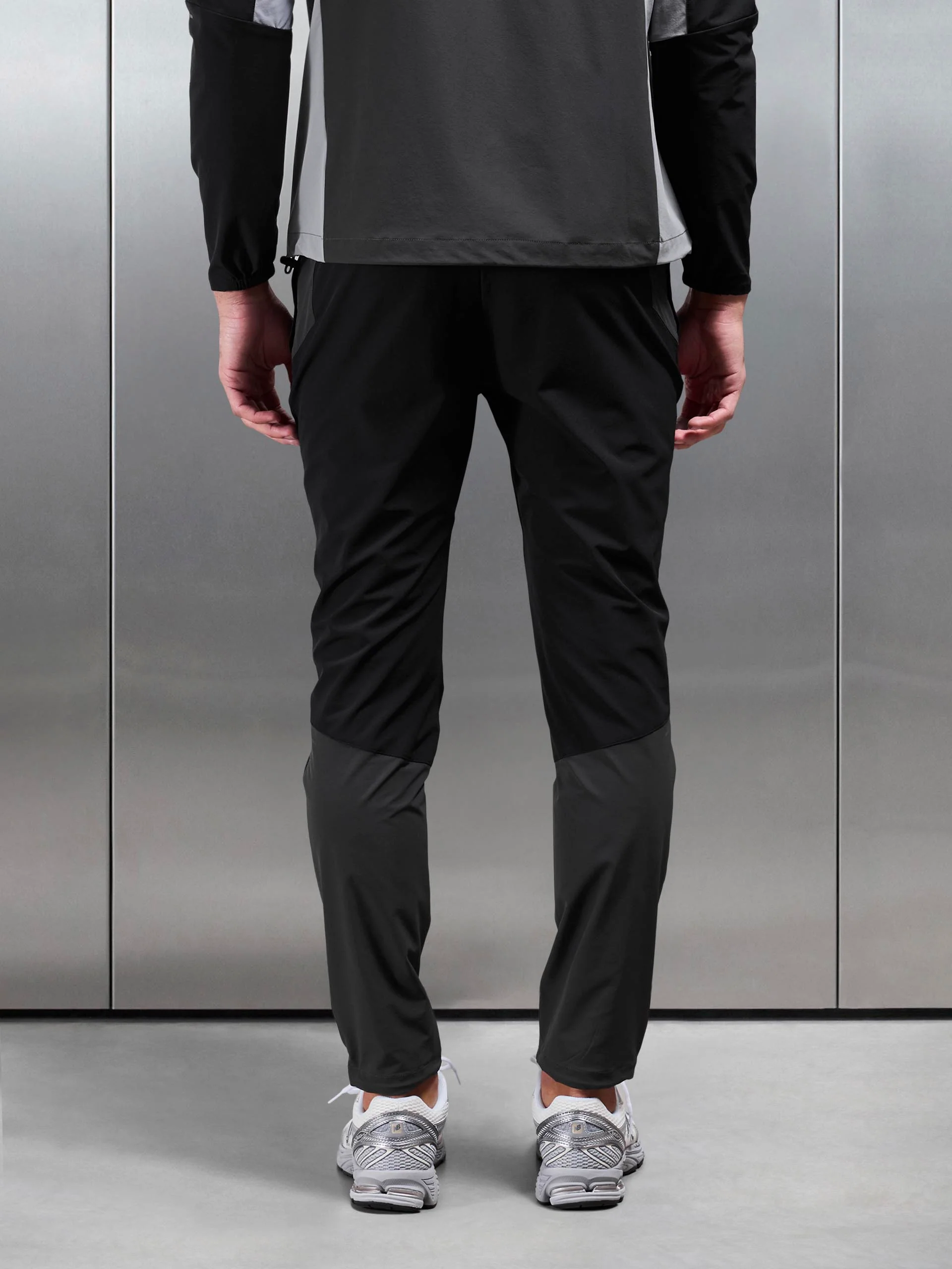 Active Colour Block Trackpant in Black - Image 5