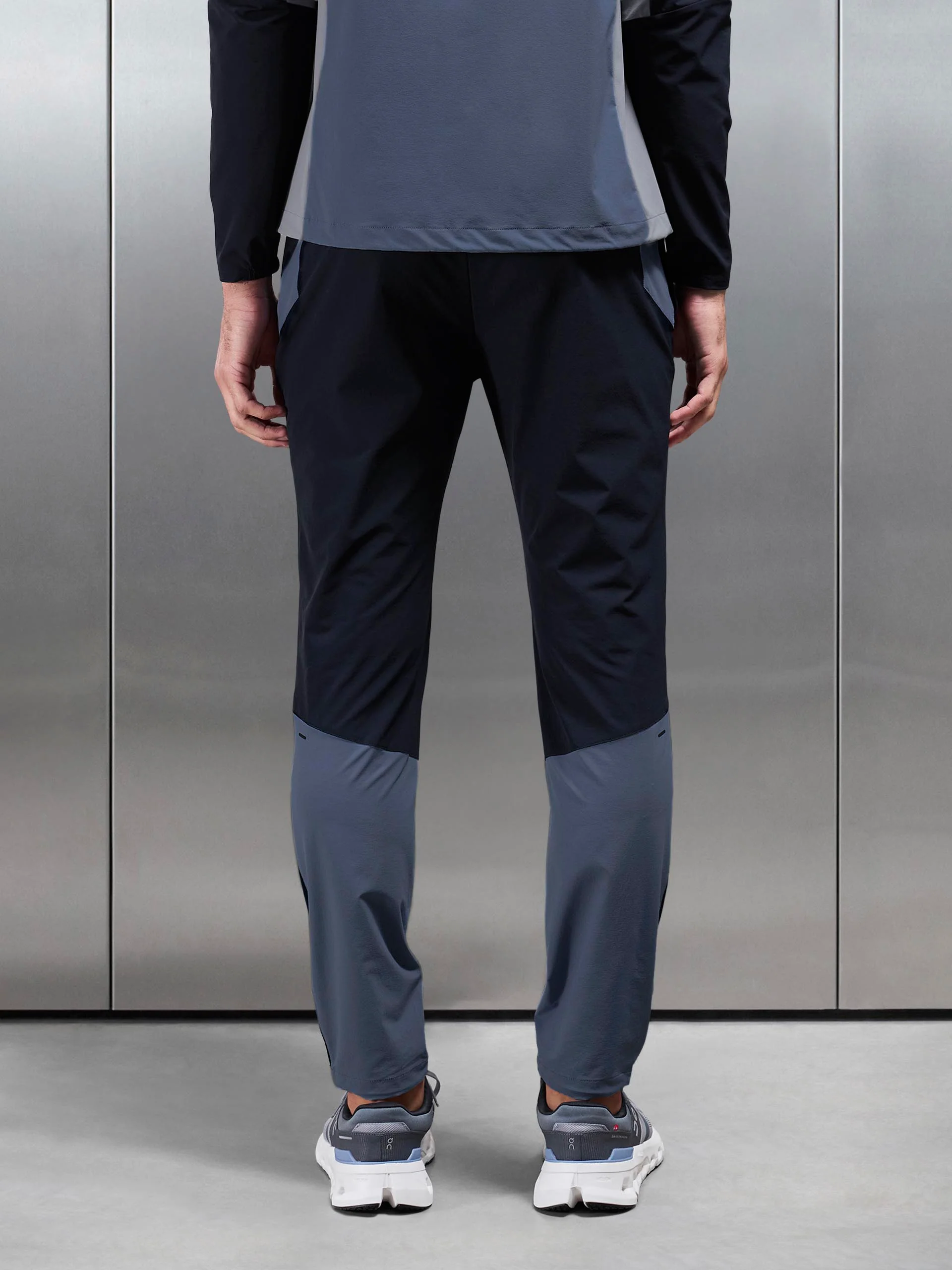 Active Colour Block Trackpant in Navy - Image 5