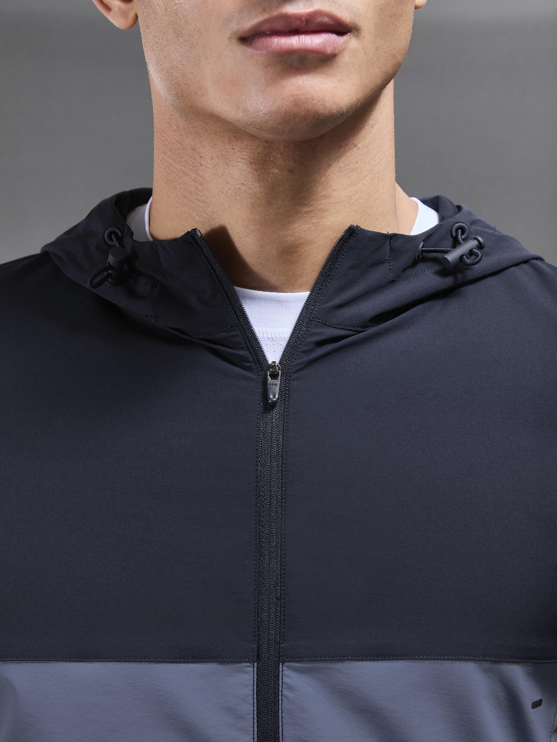 Active Colour Block Windbreaker in Navy - Image 6