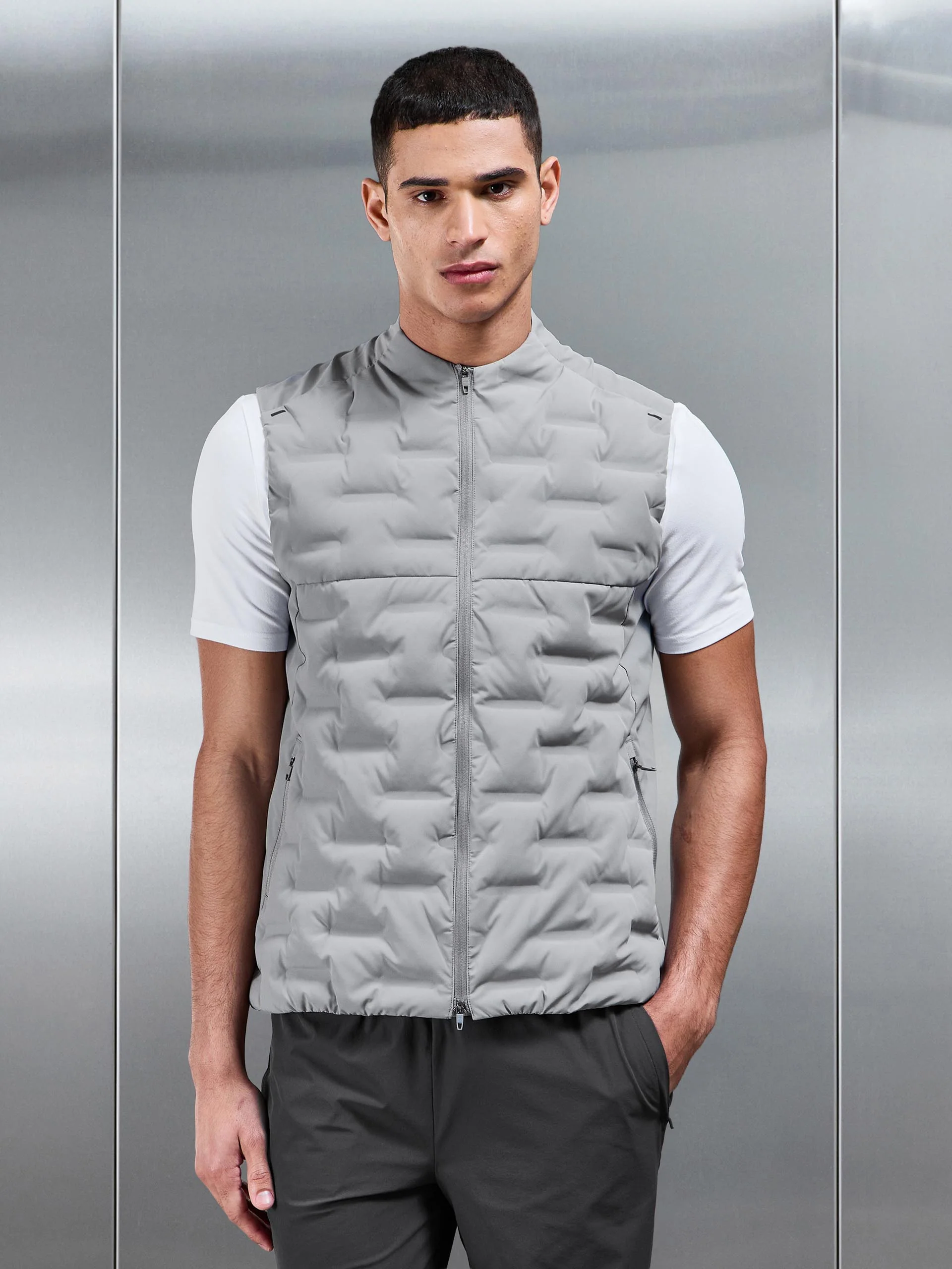 Active Gilet in Mid Grey - Image 10