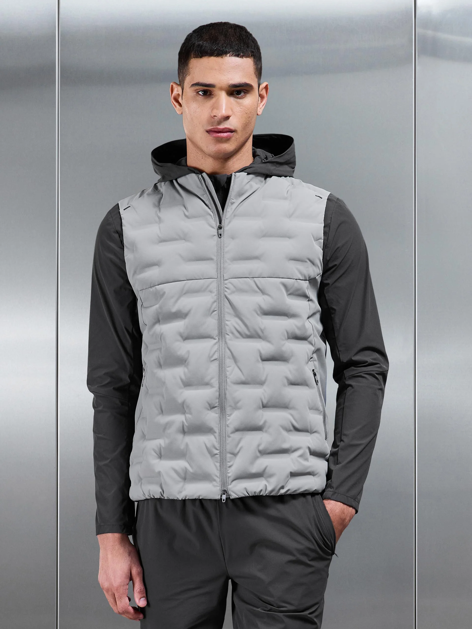 Active Gilet in Mid Grey - Image 11