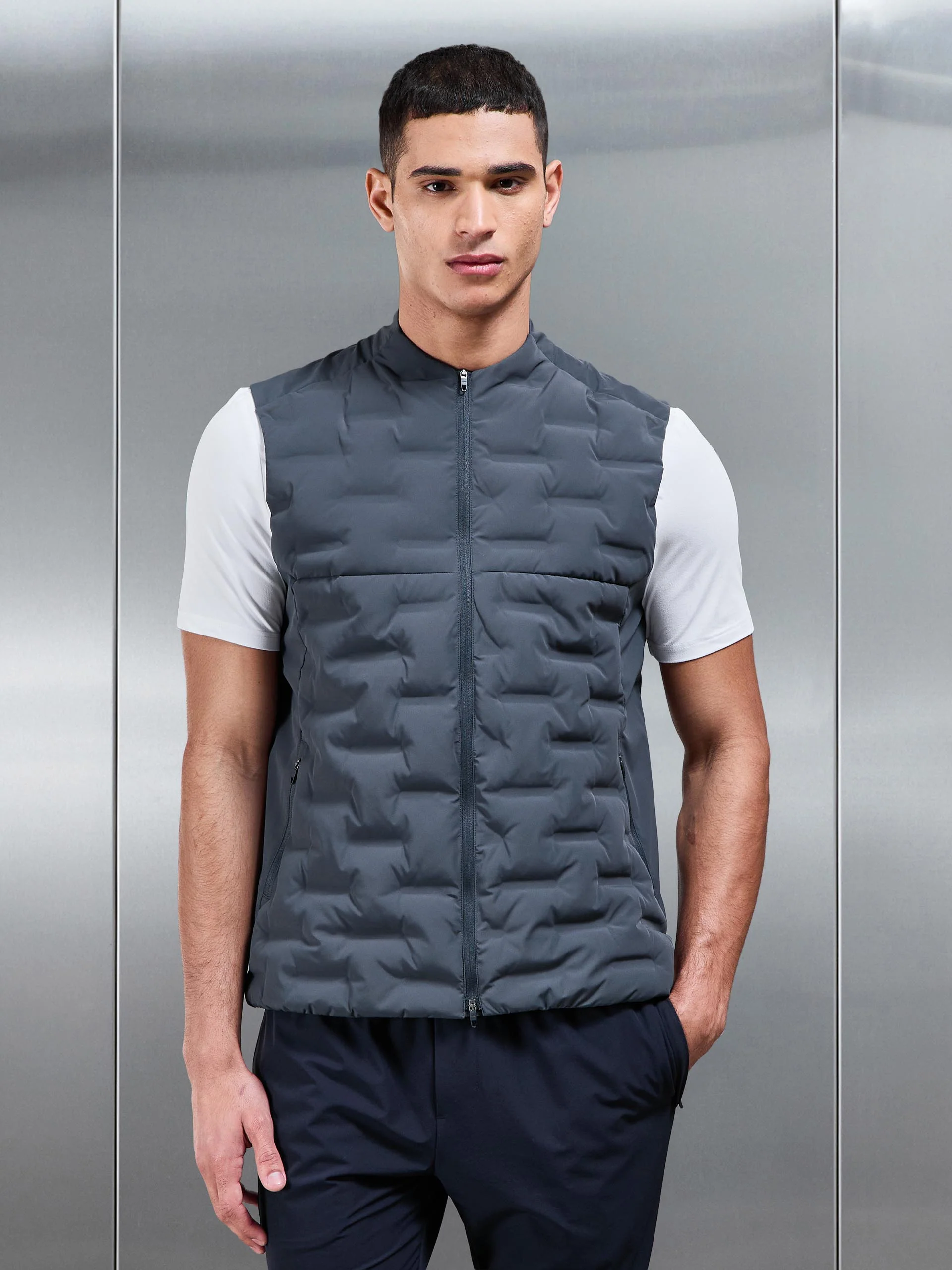 Active Gilet in Slate Blue - Image 10
