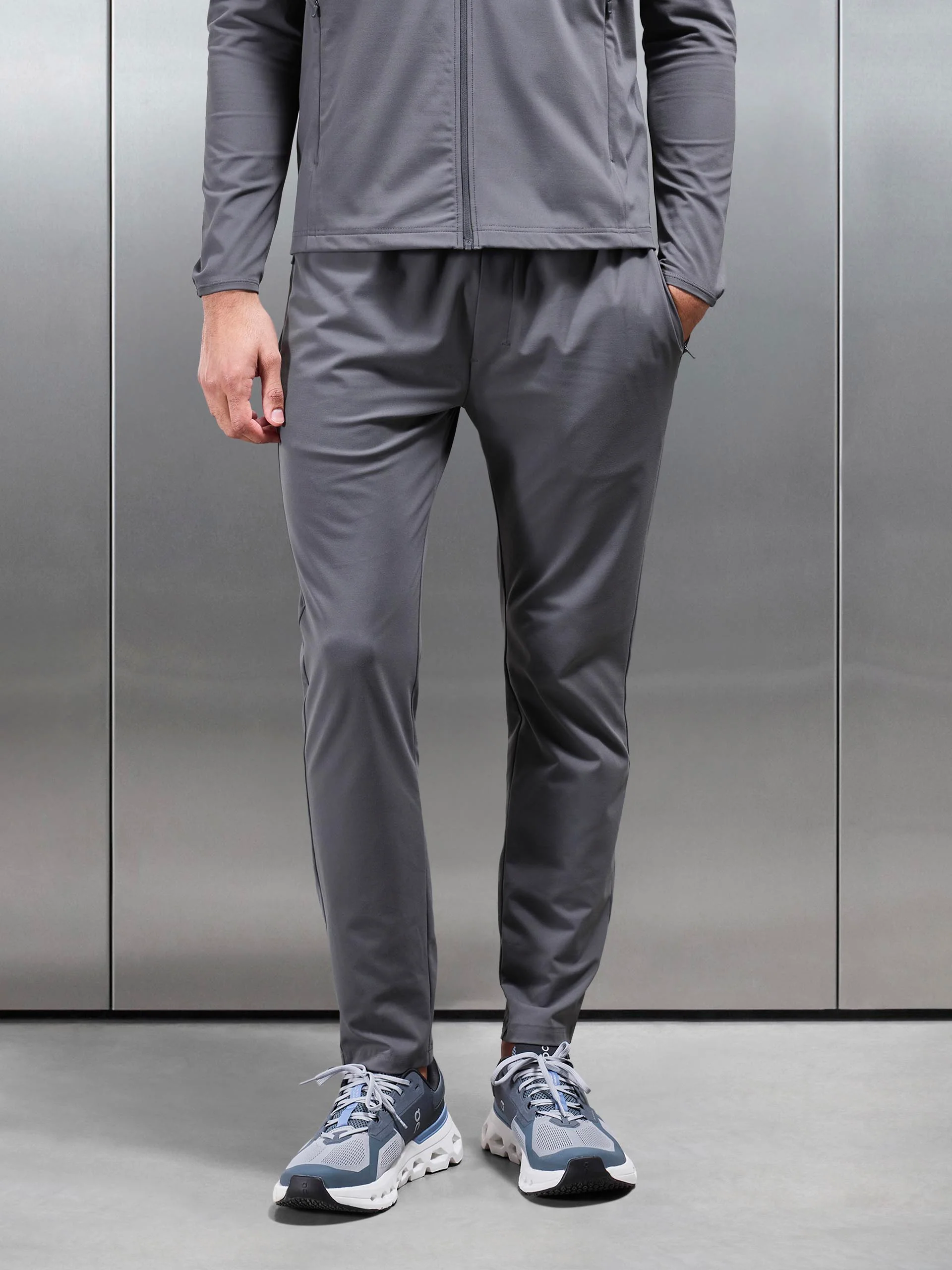Active Jersey Jogger in Grey - Image 3