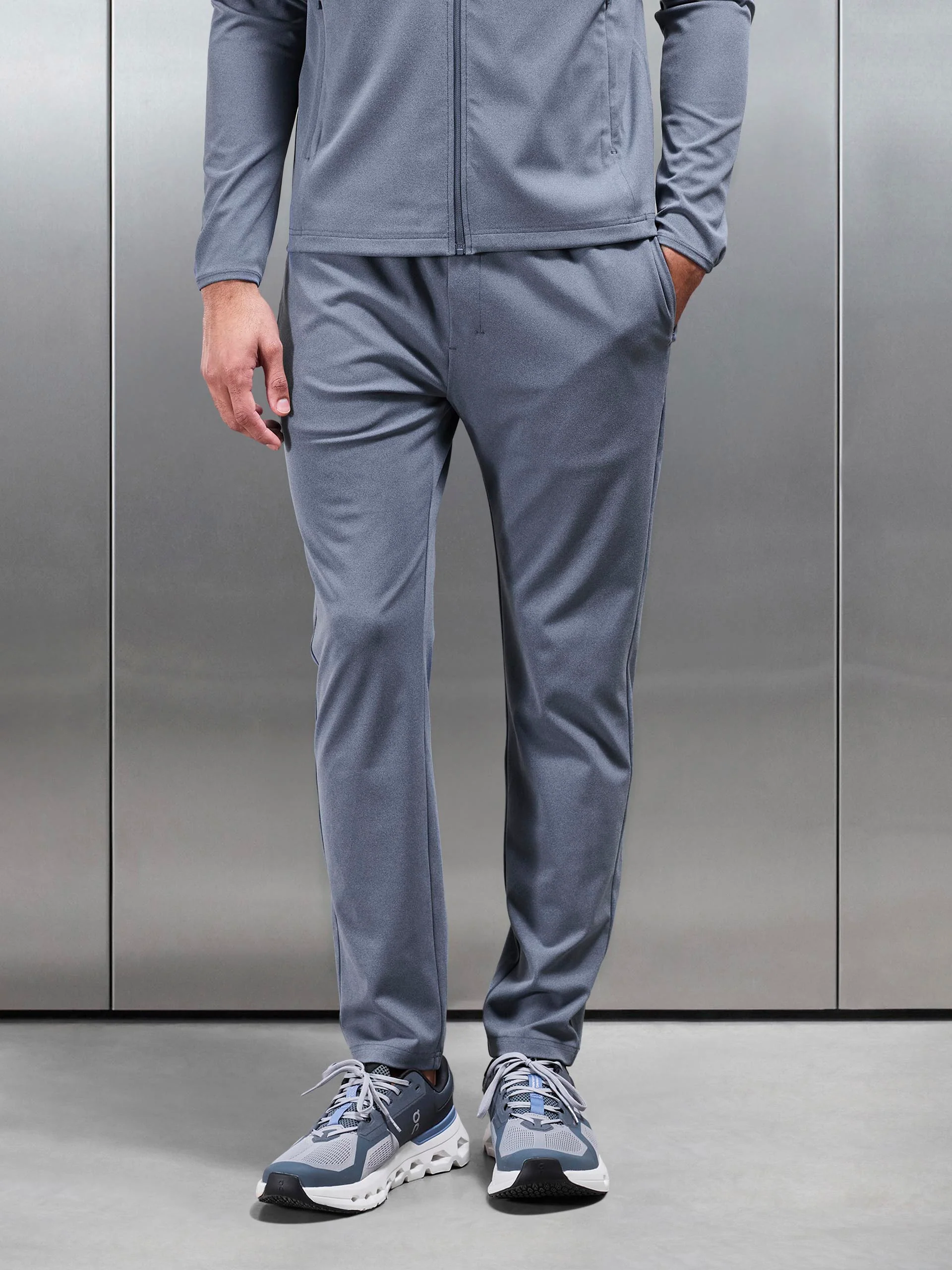 Active Jersey Jogger in Navy Marl - Image 3