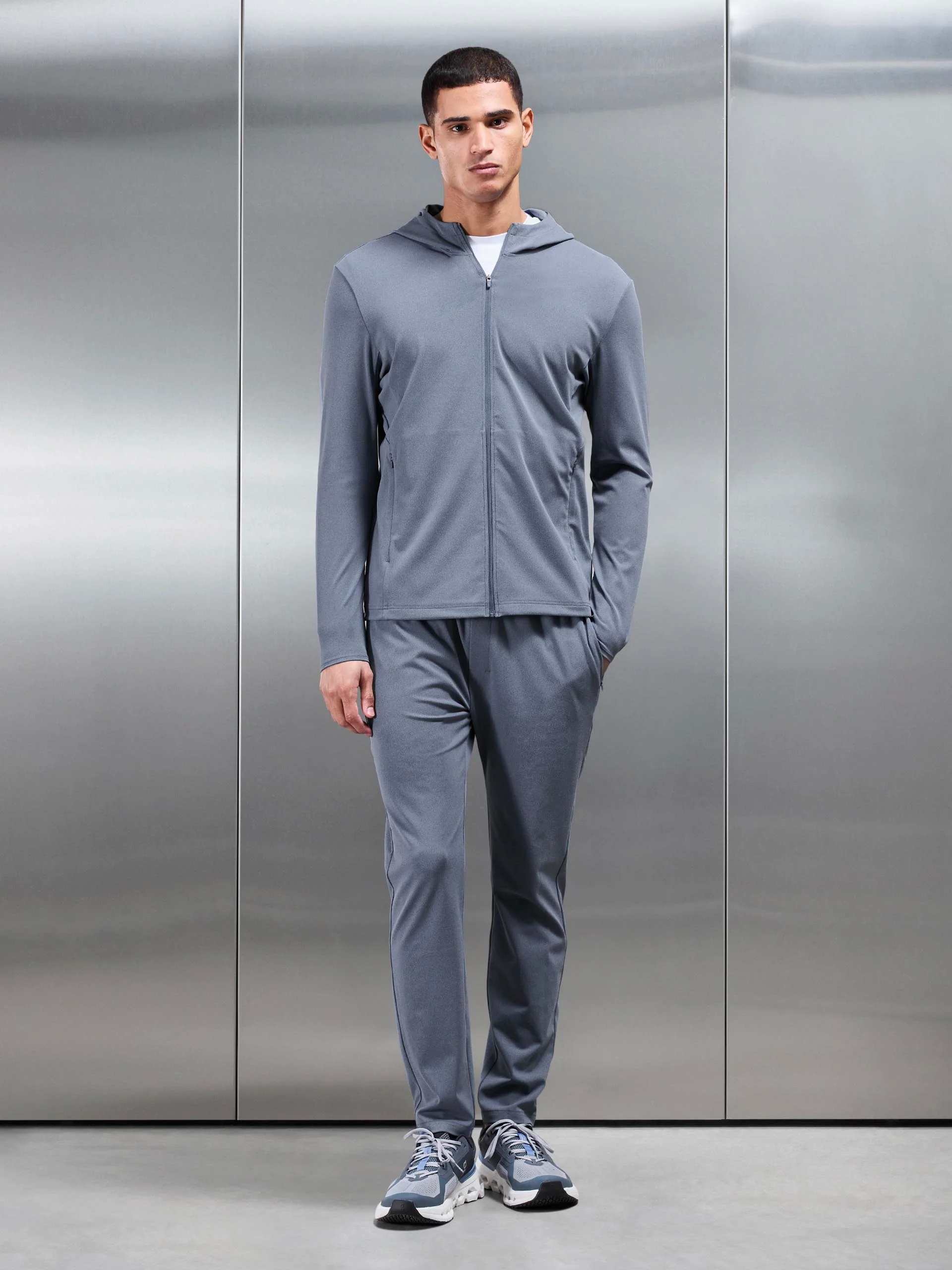Active Jersey Jogger in Navy Marl - Image 4