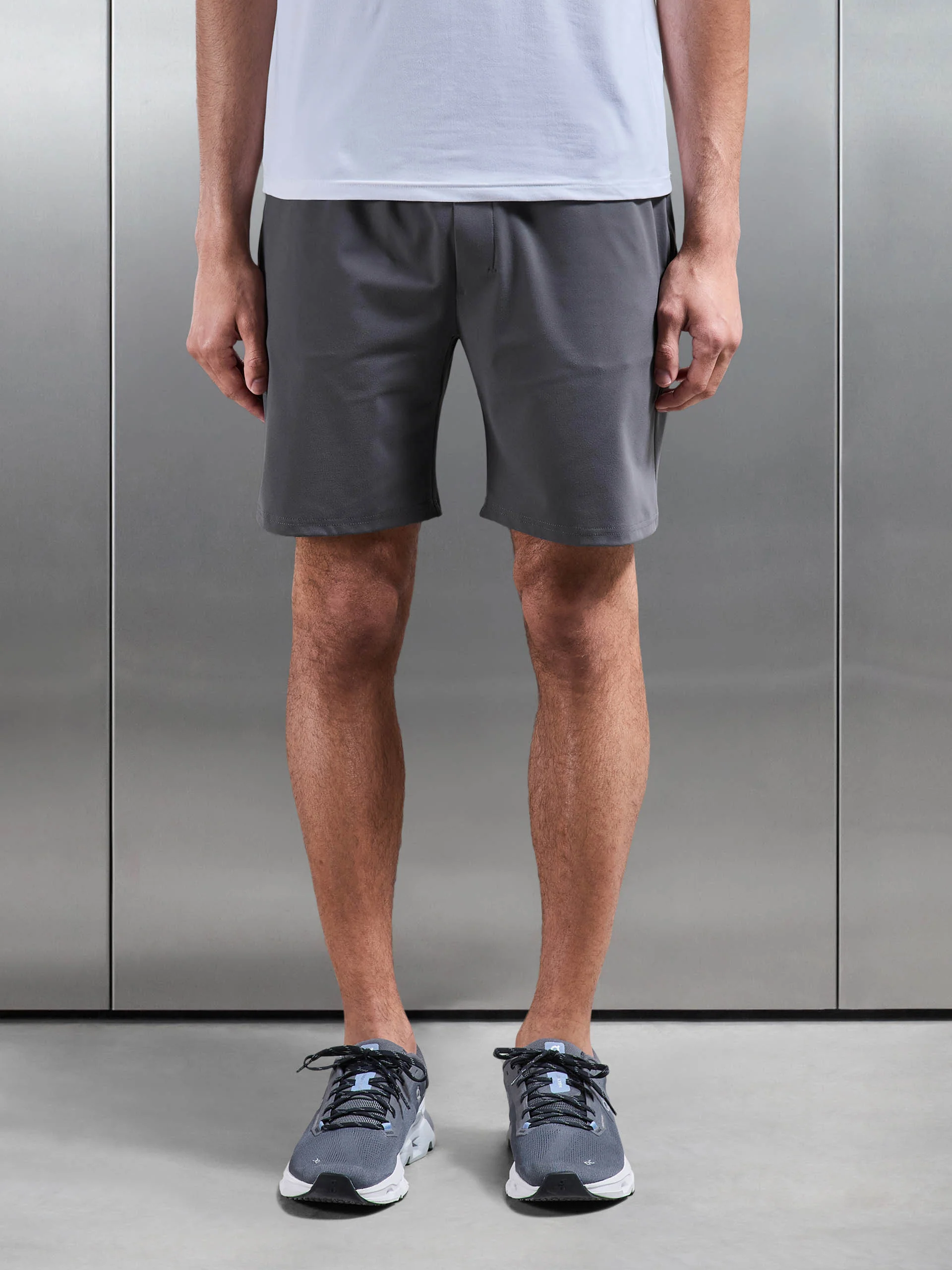 Active Jersey Short in Grey - Image 3