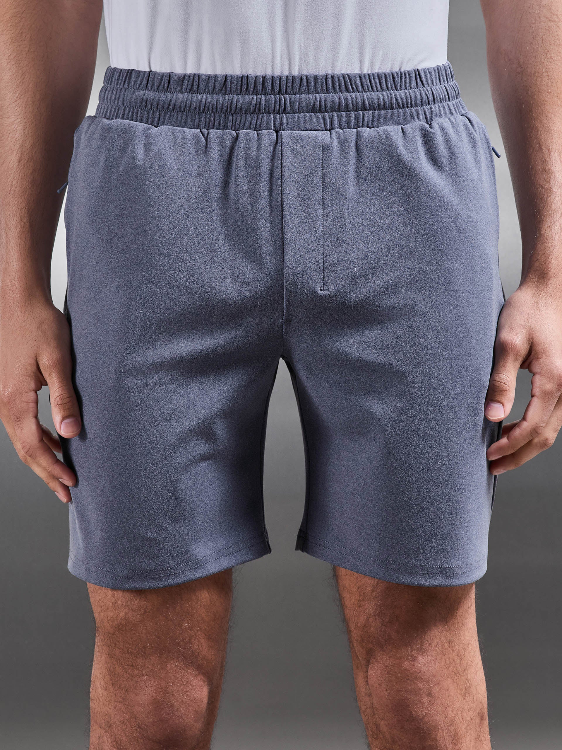 Active Jersey Short in Navy Marl - Image 4