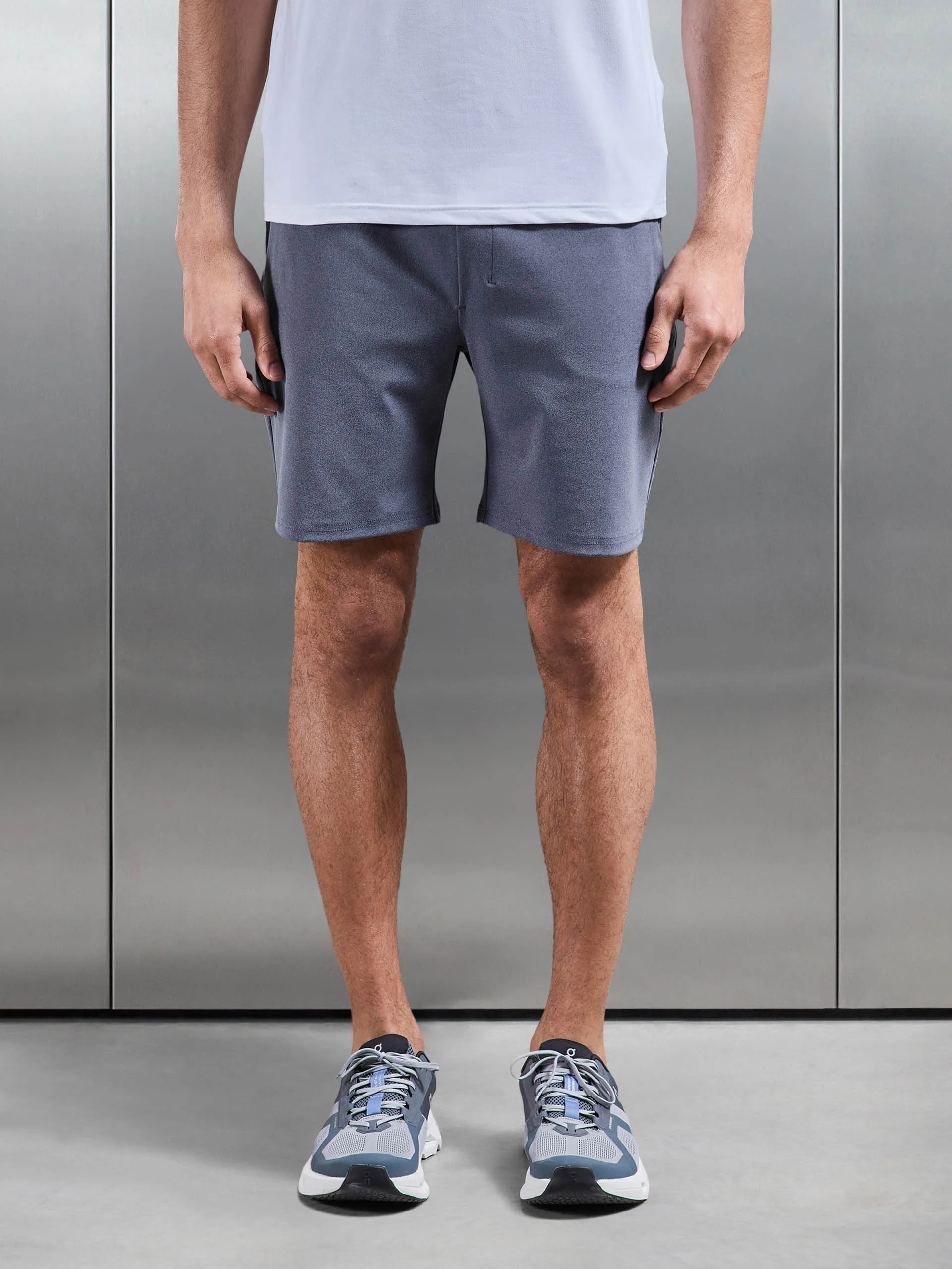 Active Jersey Short in Navy Marl - Image 6