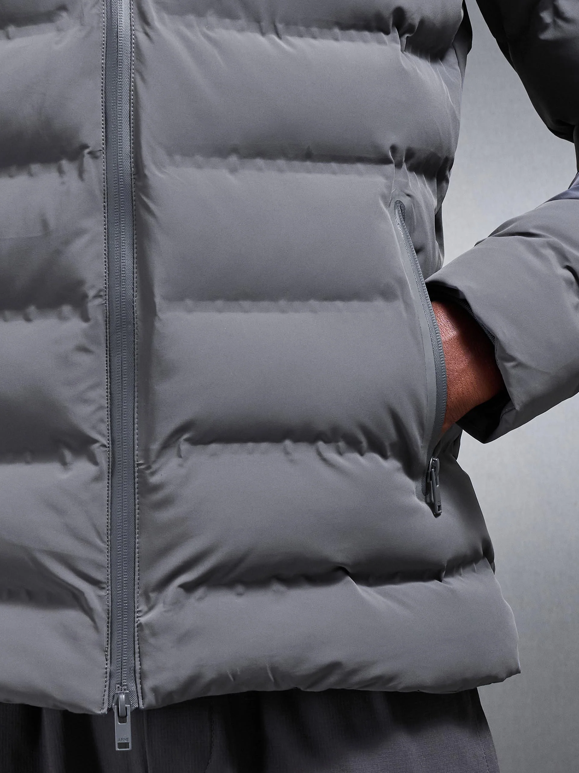 Active Puffer Jacket in Grey - Image 5