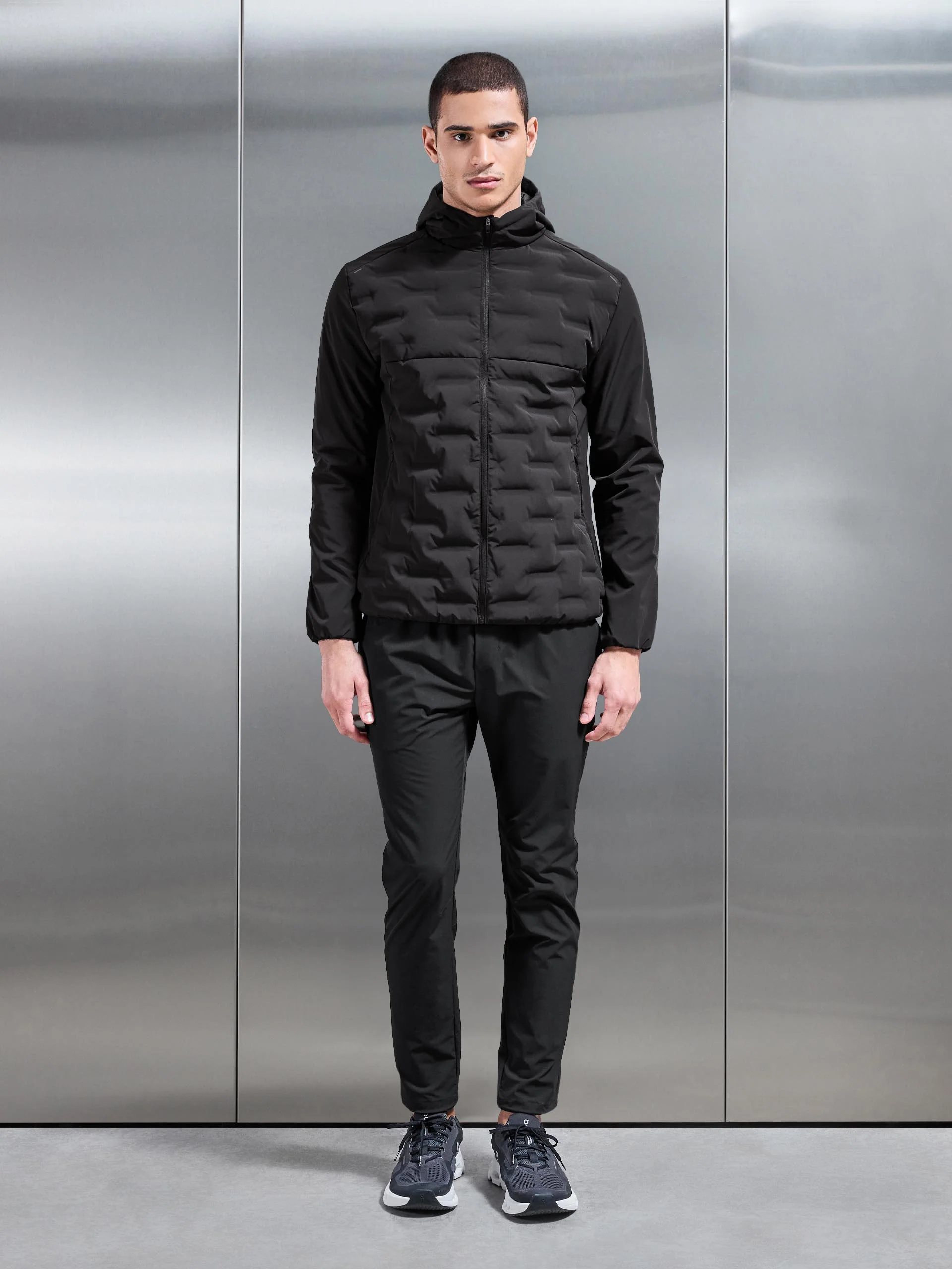 Active Quilted Windbreaker in Black - Image 4