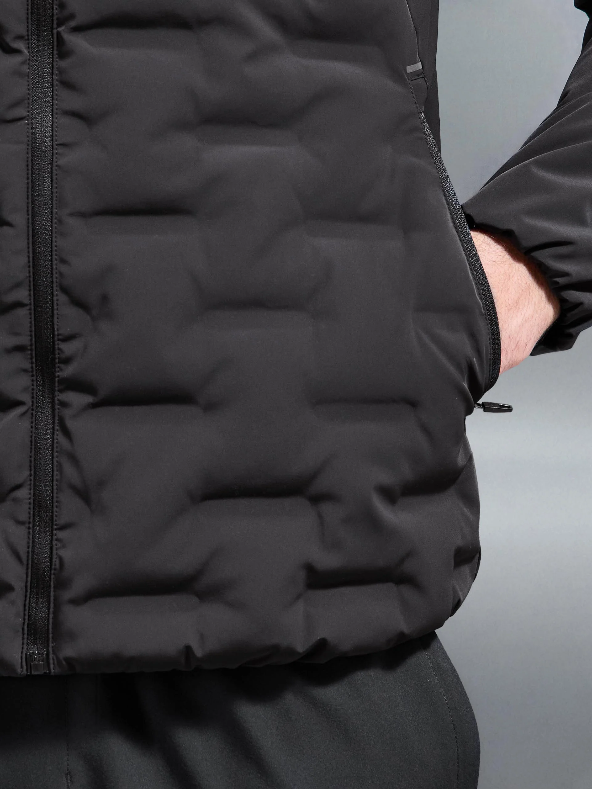 Active Quilted Windbreaker in Black - Image 6