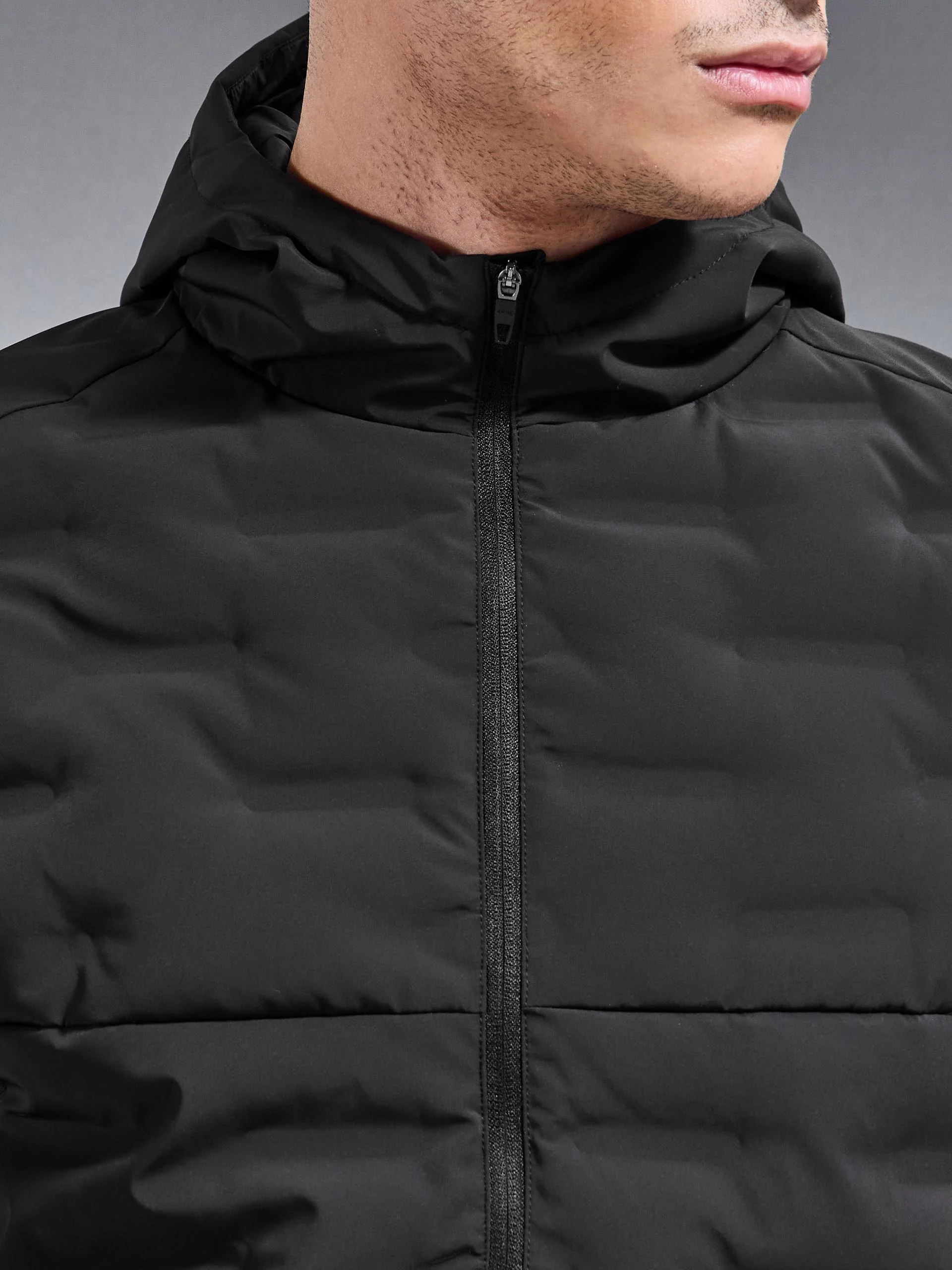 Active Quilted Windbreaker in Black - Image 7