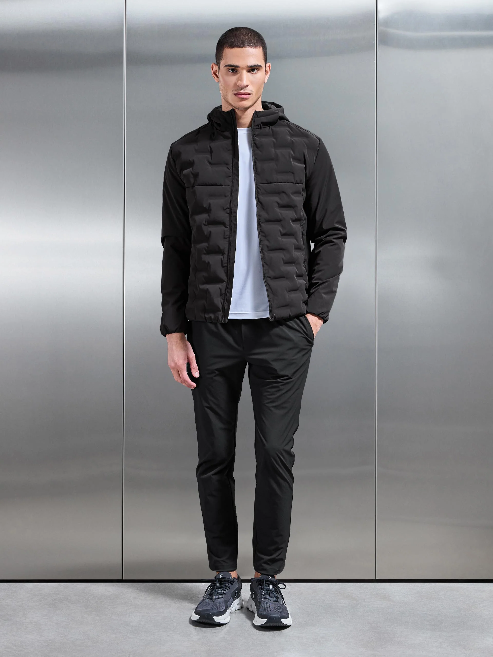 Active Quilted Windbreaker in Black - Image 8
