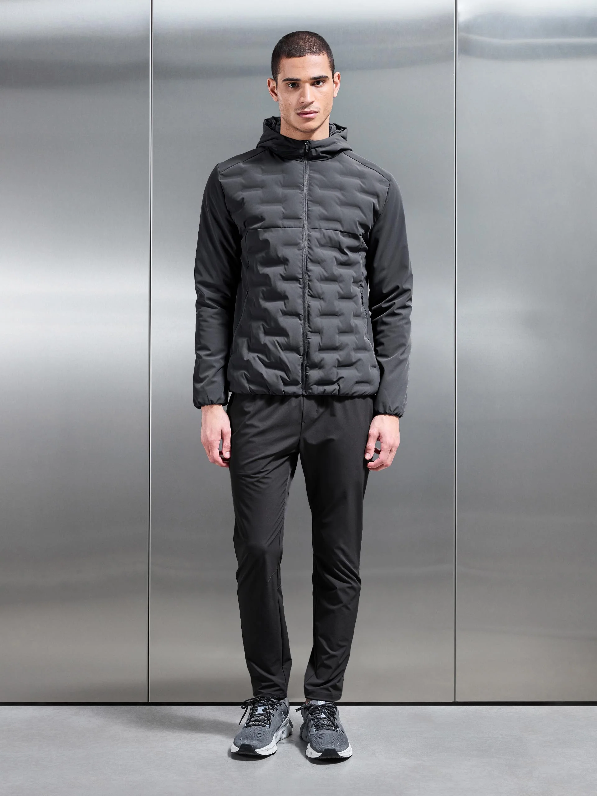 Active Quilted Windbreaker in Grey - Image 4