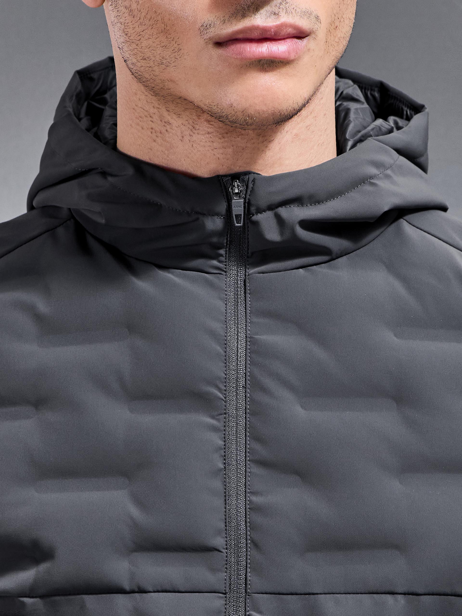 Active Quilted Windbreaker in Grey - Image 6