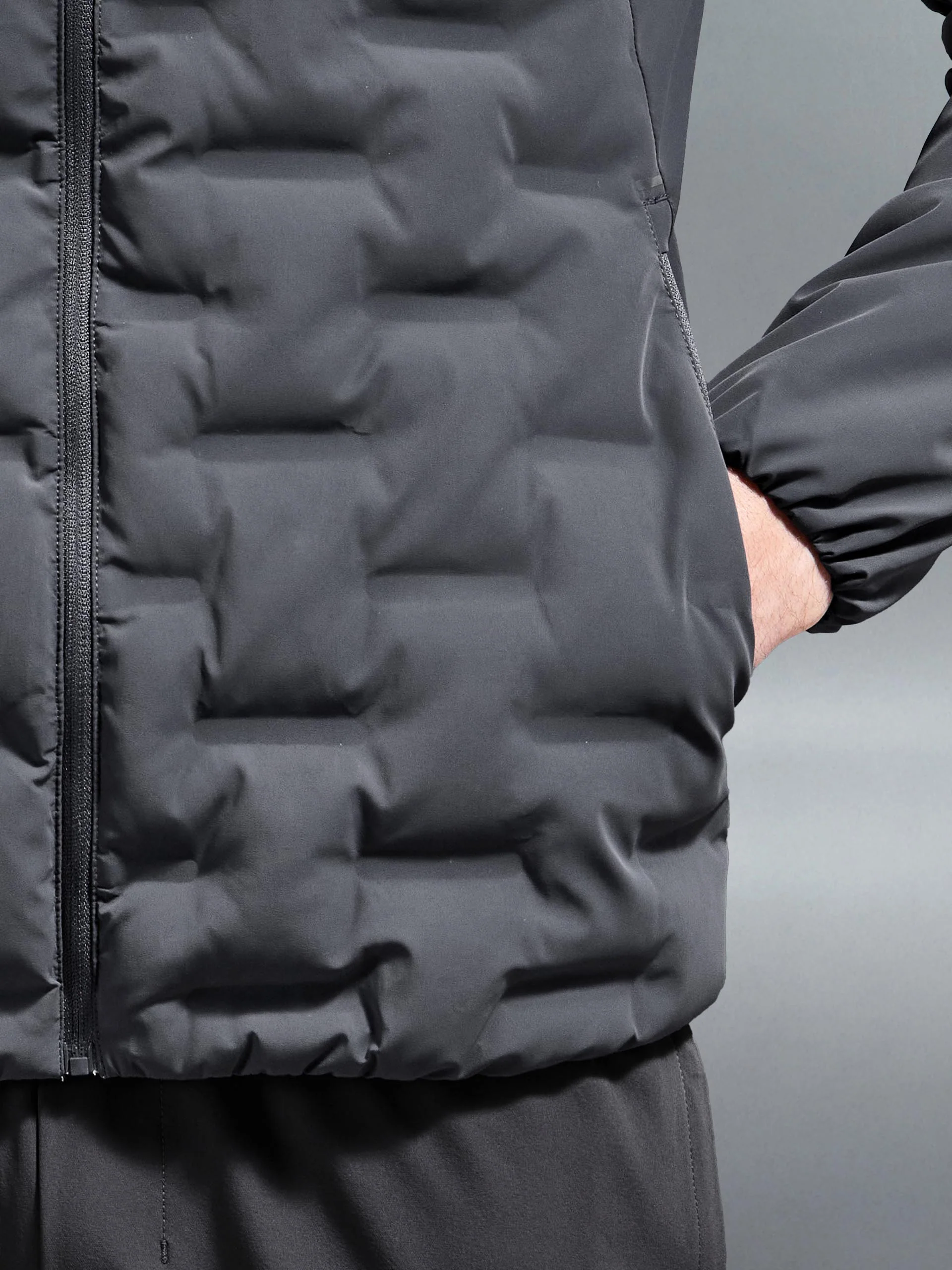 Active Quilted Windbreaker in Grey - Image 7
