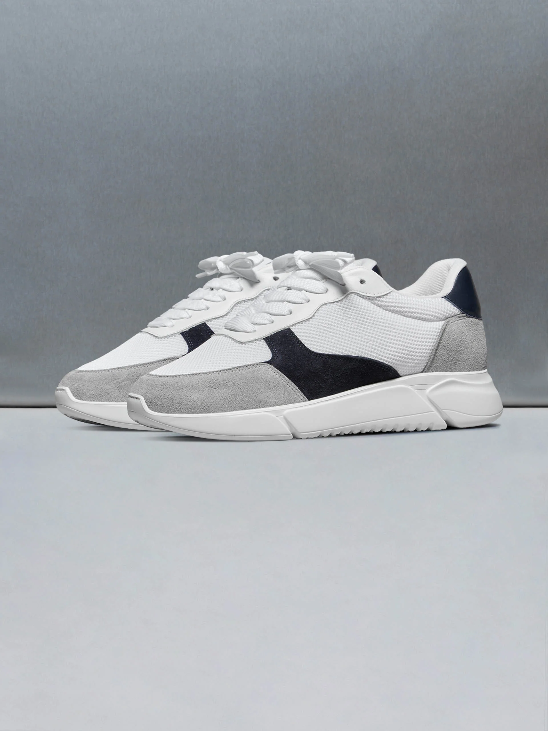 Active Runner in White Navy - Image 3