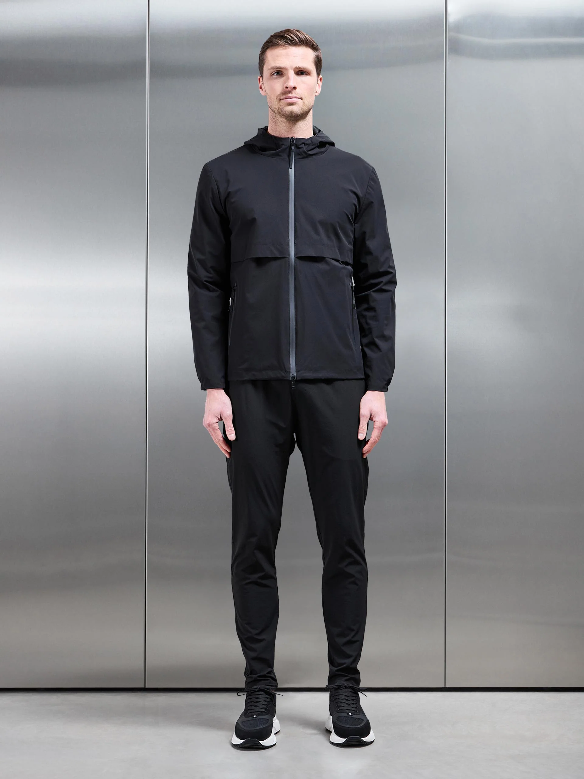 Active Shell Windbreaker in Black - Image 3