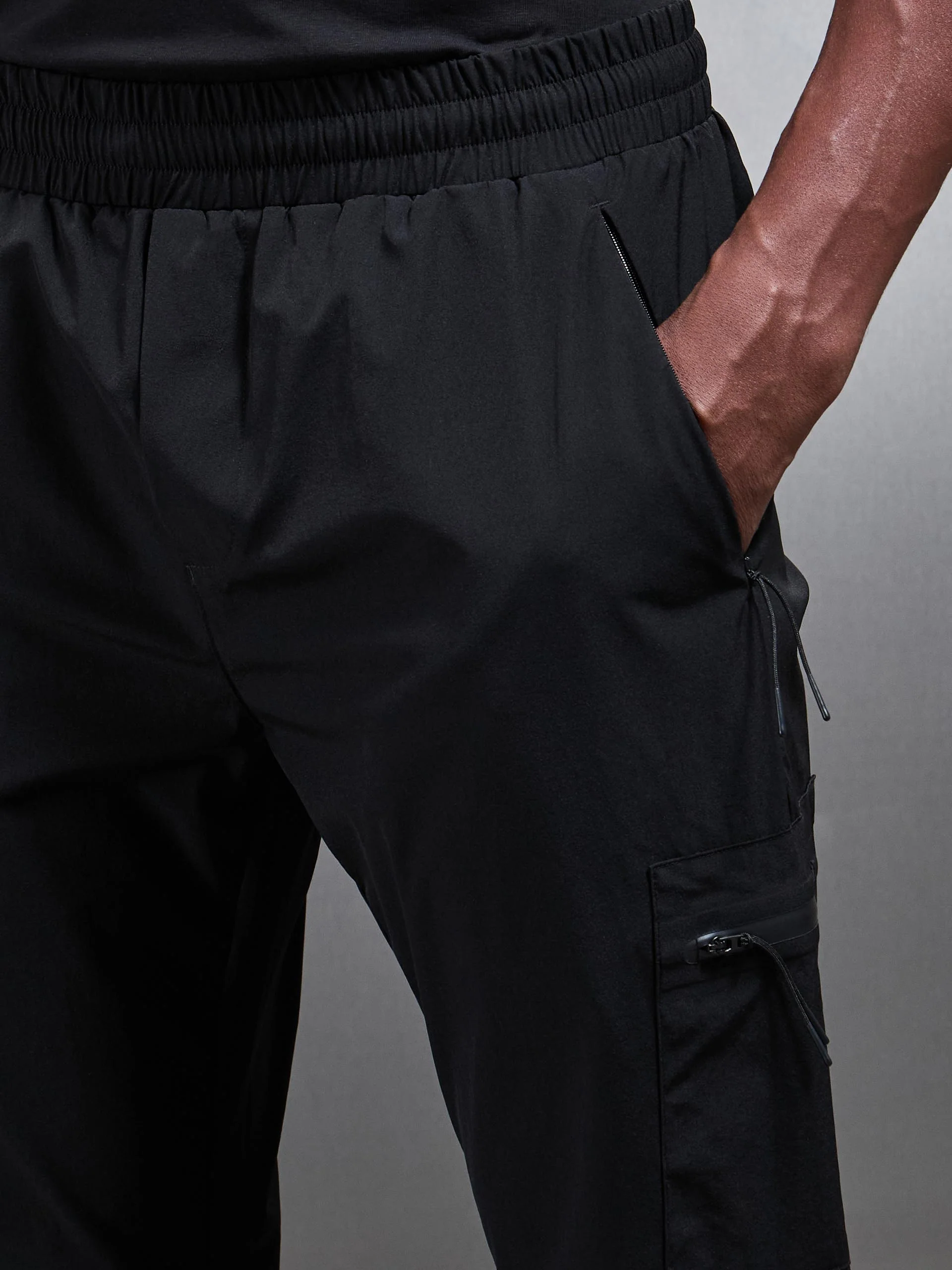 Active Technical Cargo Pant in Black - Image 4