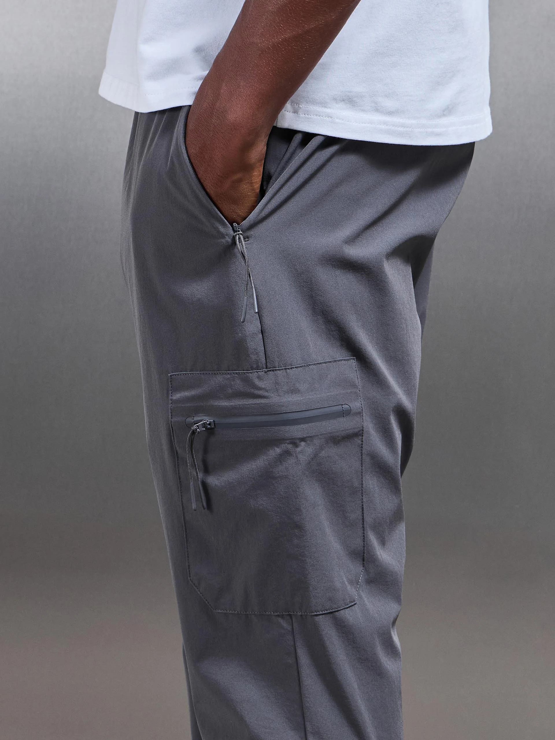 Active Technical Cargo Pant in Grey - Image 6