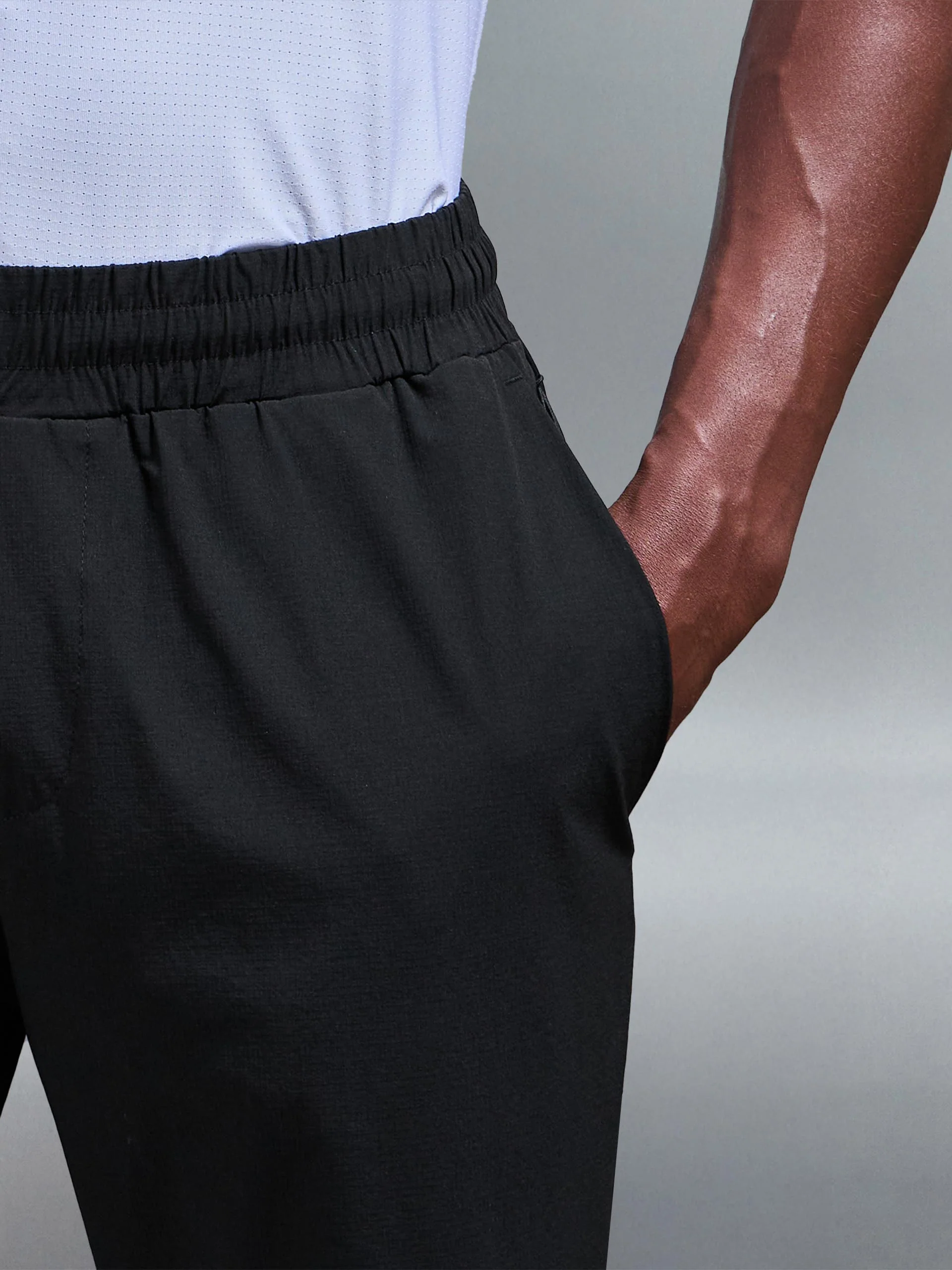 Active Technical Cuffed Trackpant in Black - Image 4