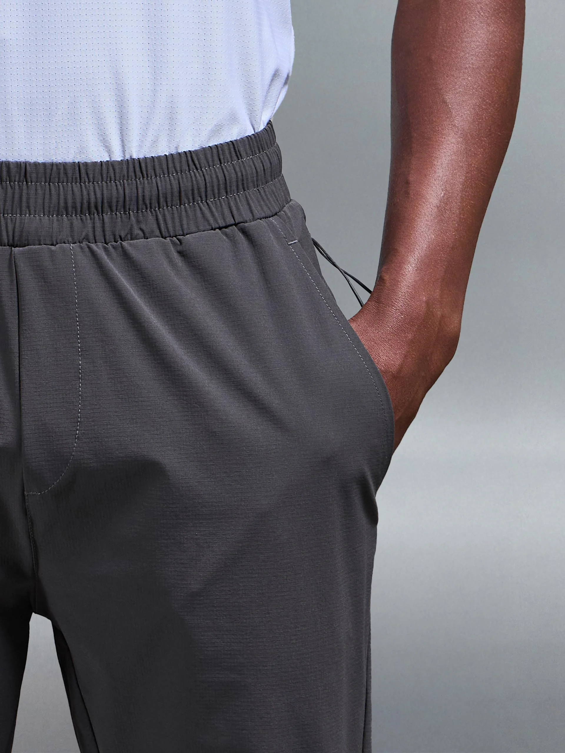 Active Technical Cuffed Trackpant in Grey - Image 5