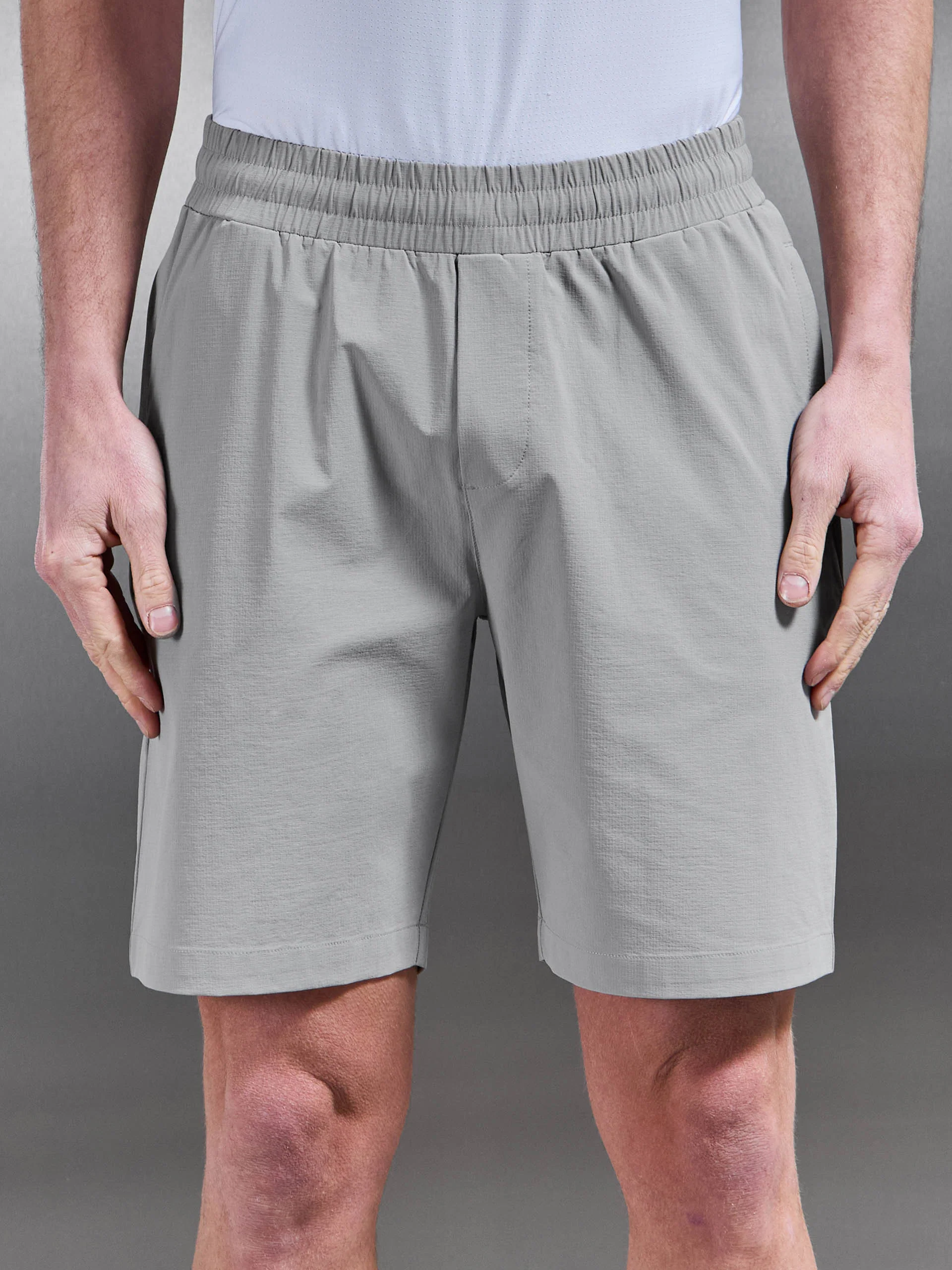 Active Technical Short in Mid Grey - Image 4