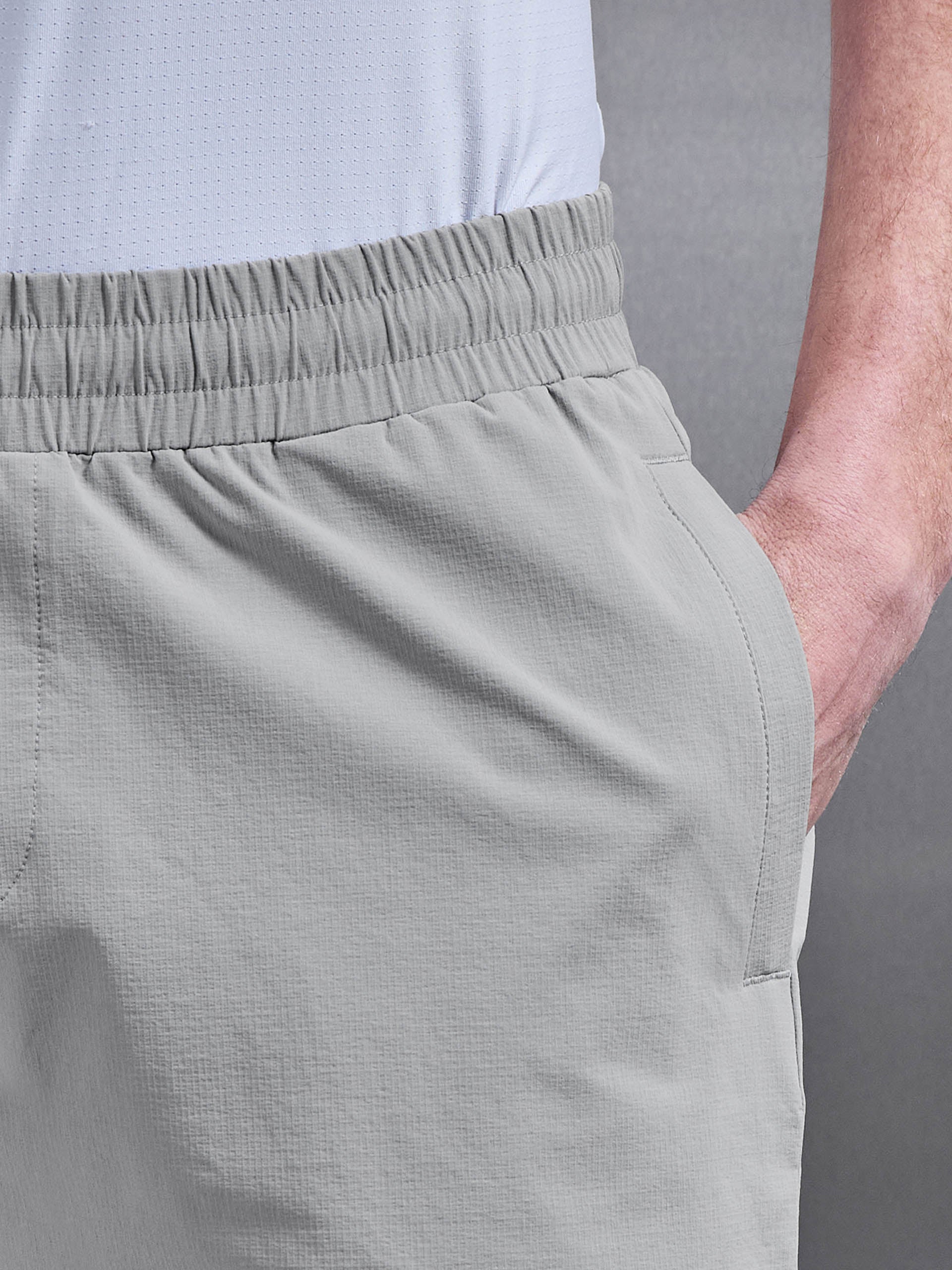 Active Technical Short in Mid Grey - Image 5