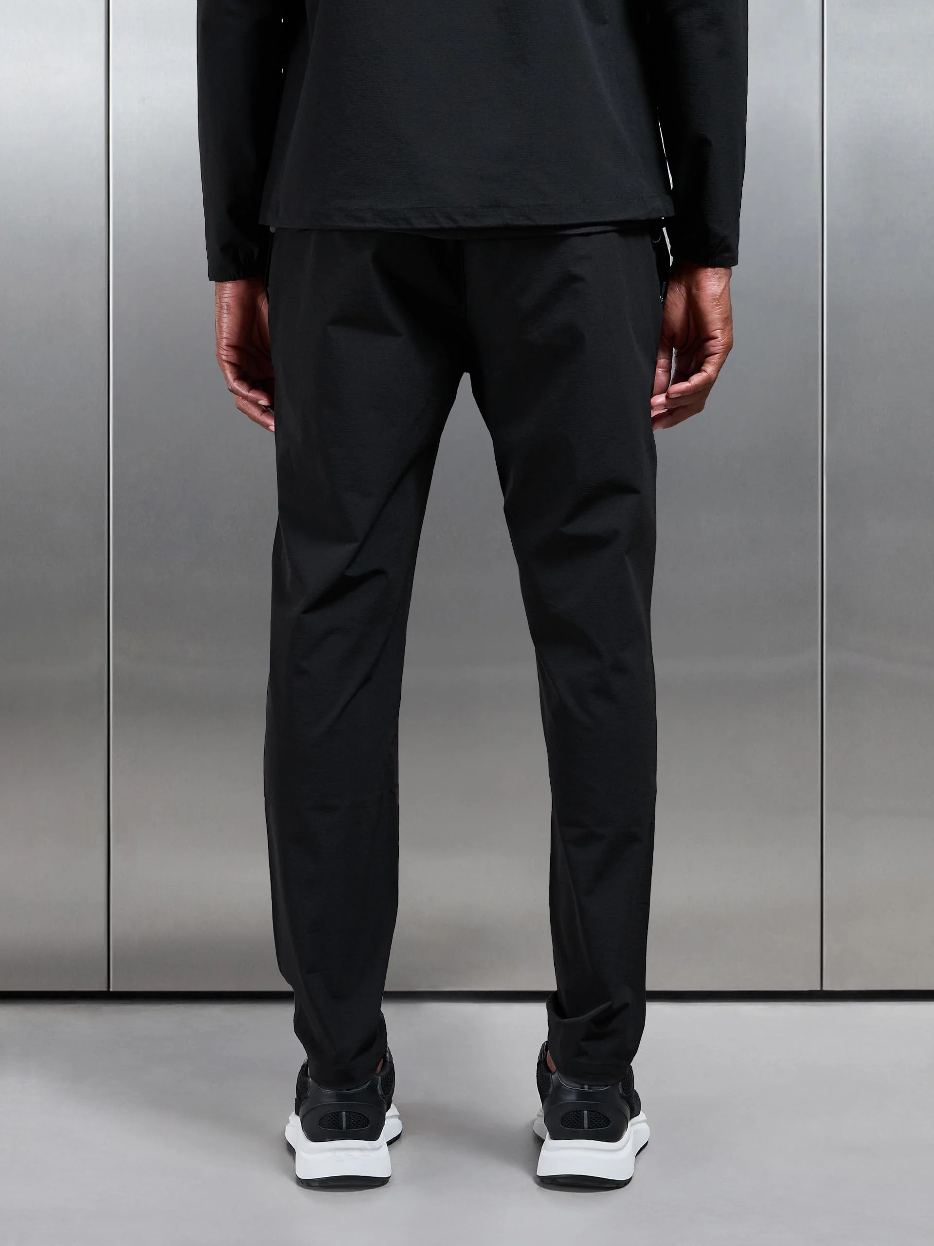 Active Technical Tapered Trackpant in Black - Image 3