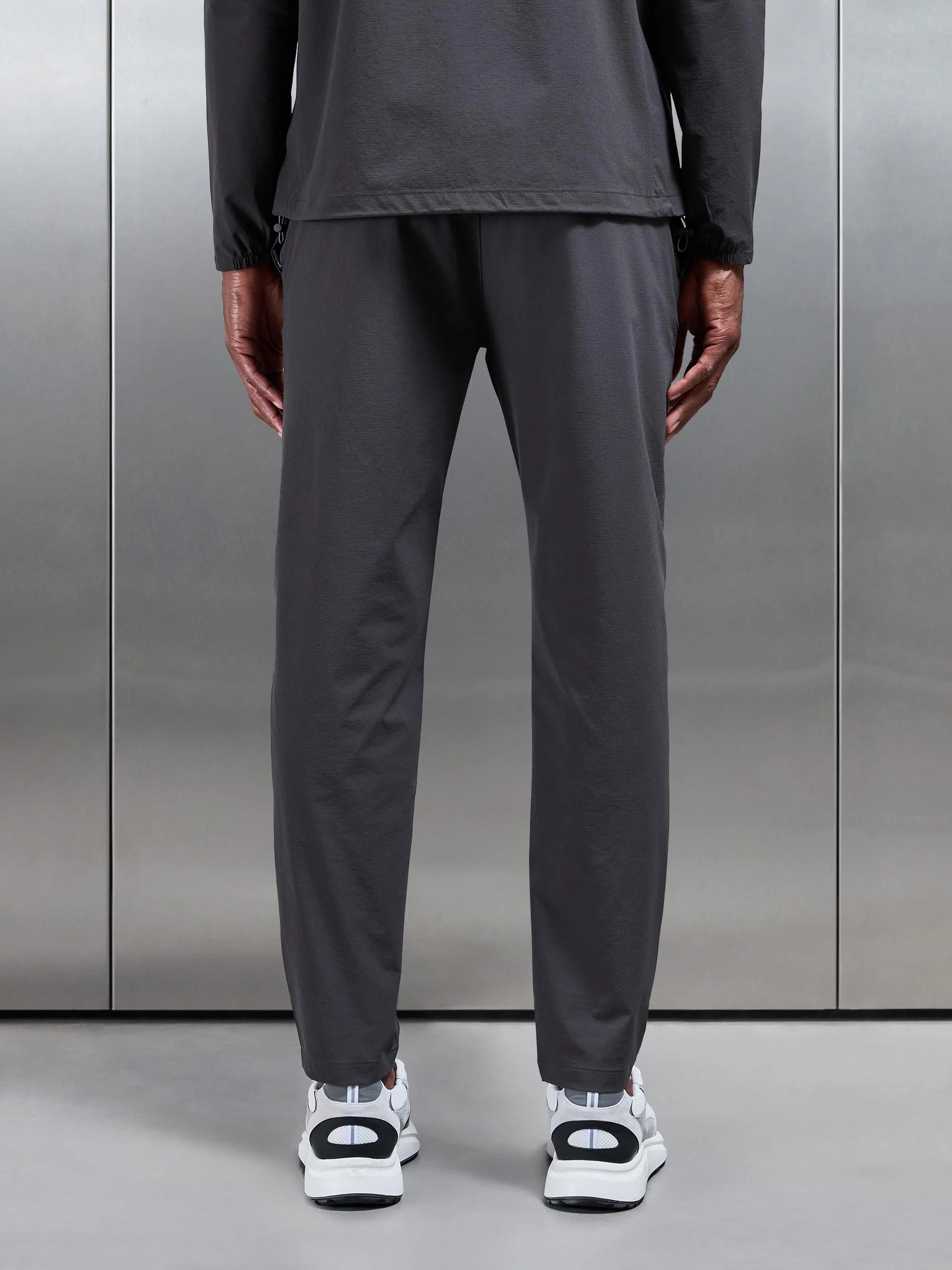 Active Technical Tapered Trackpant in Grey - Image 4