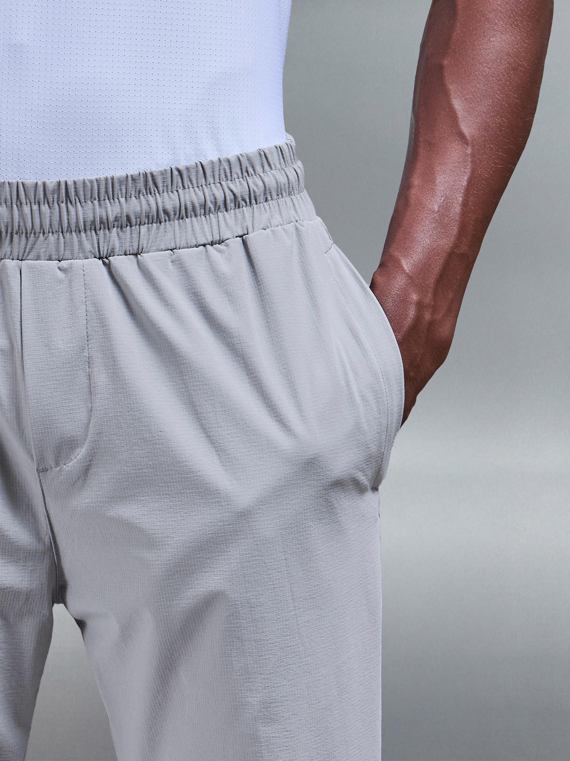Active Technical Tapered Trackpant in Mid Grey - Image 5
