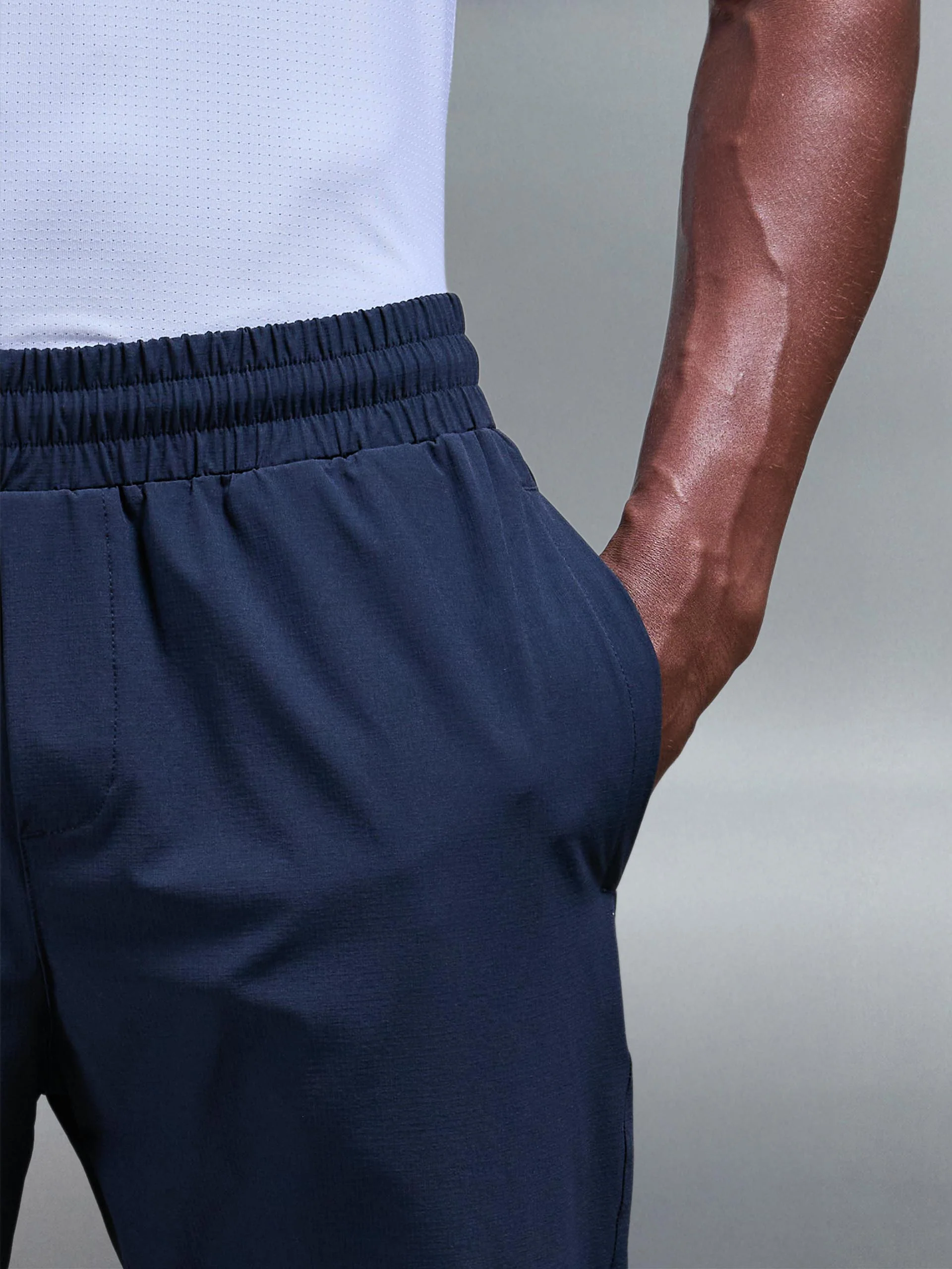 Active Technical Tapered Trackpant in Navy - Image 4