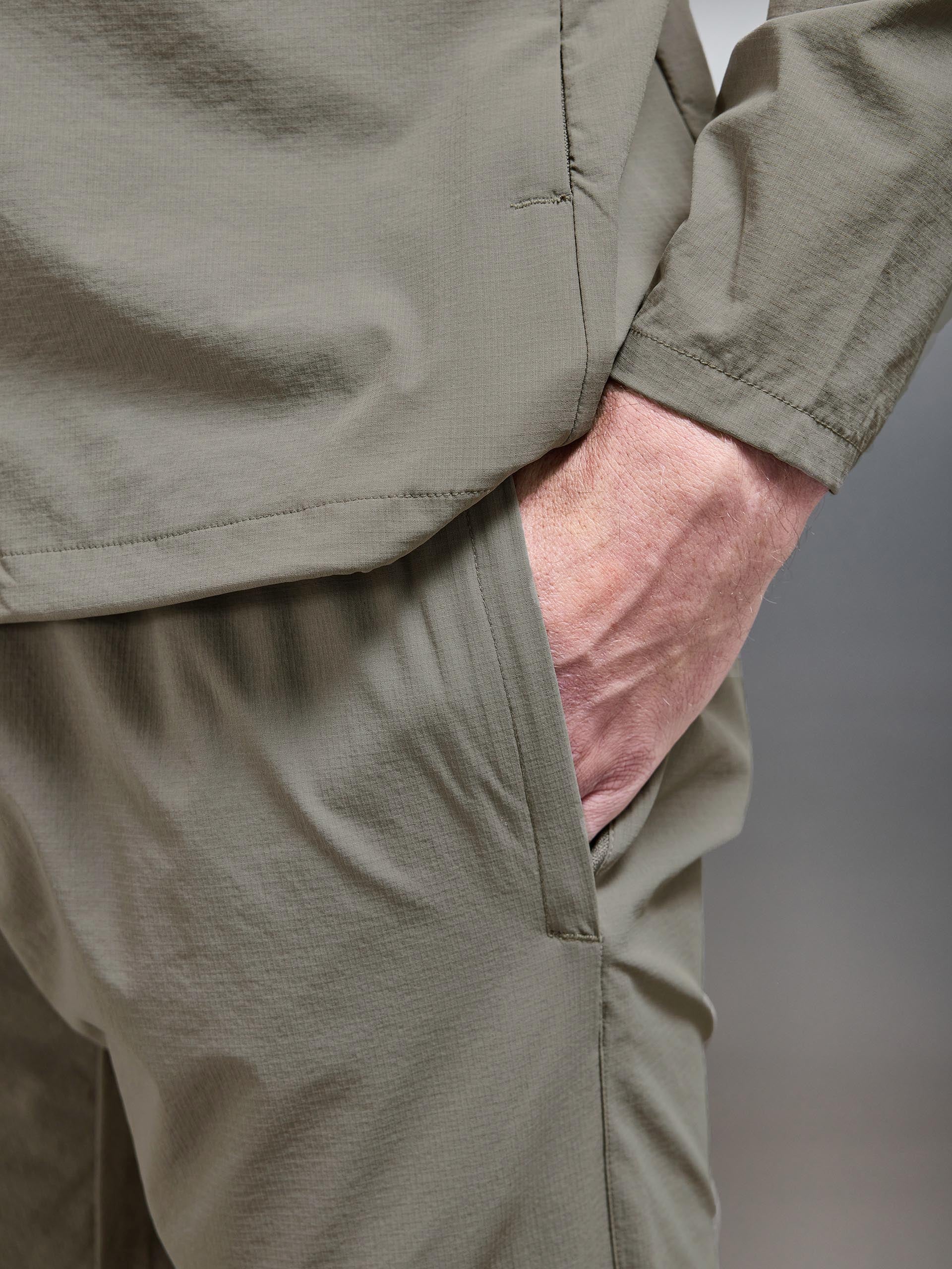 Active Technical Tapered Trackpant in Olive - Image 3