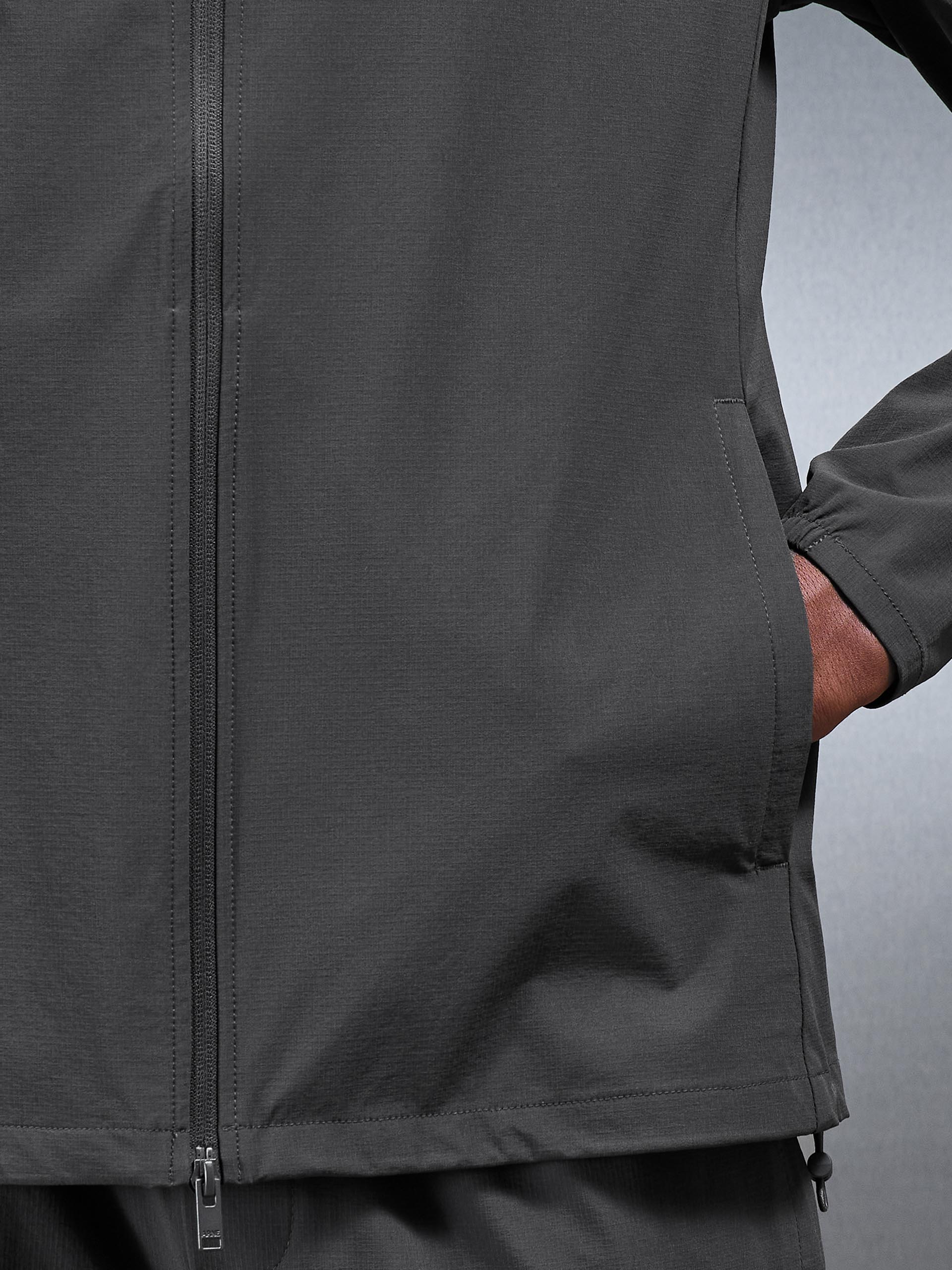 Active Technical Windbreaker in Grey - Image 6