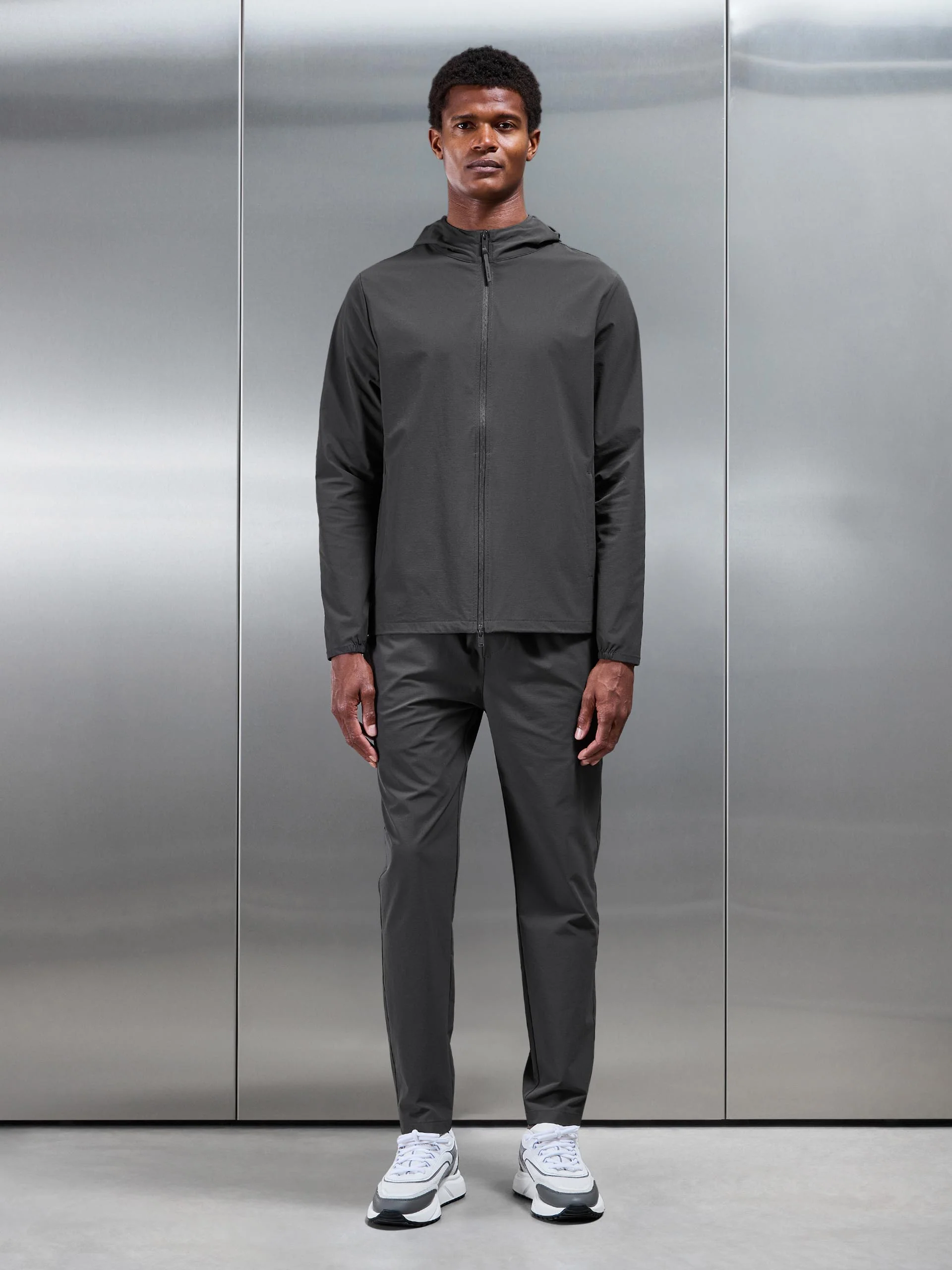 Active Technical Windbreaker in Grey - Image 7