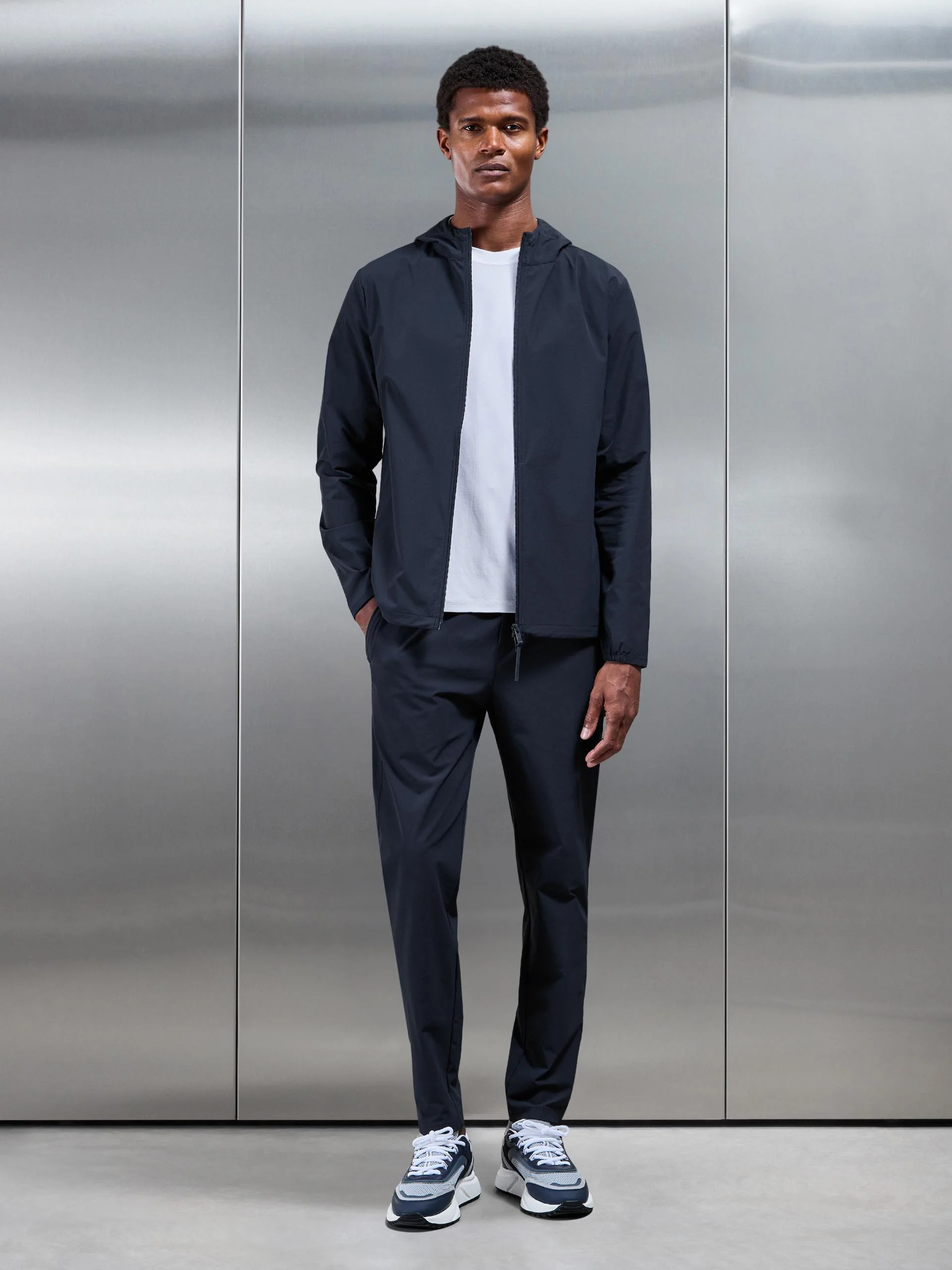 Active Technical Windbreaker in Navy - Image 3