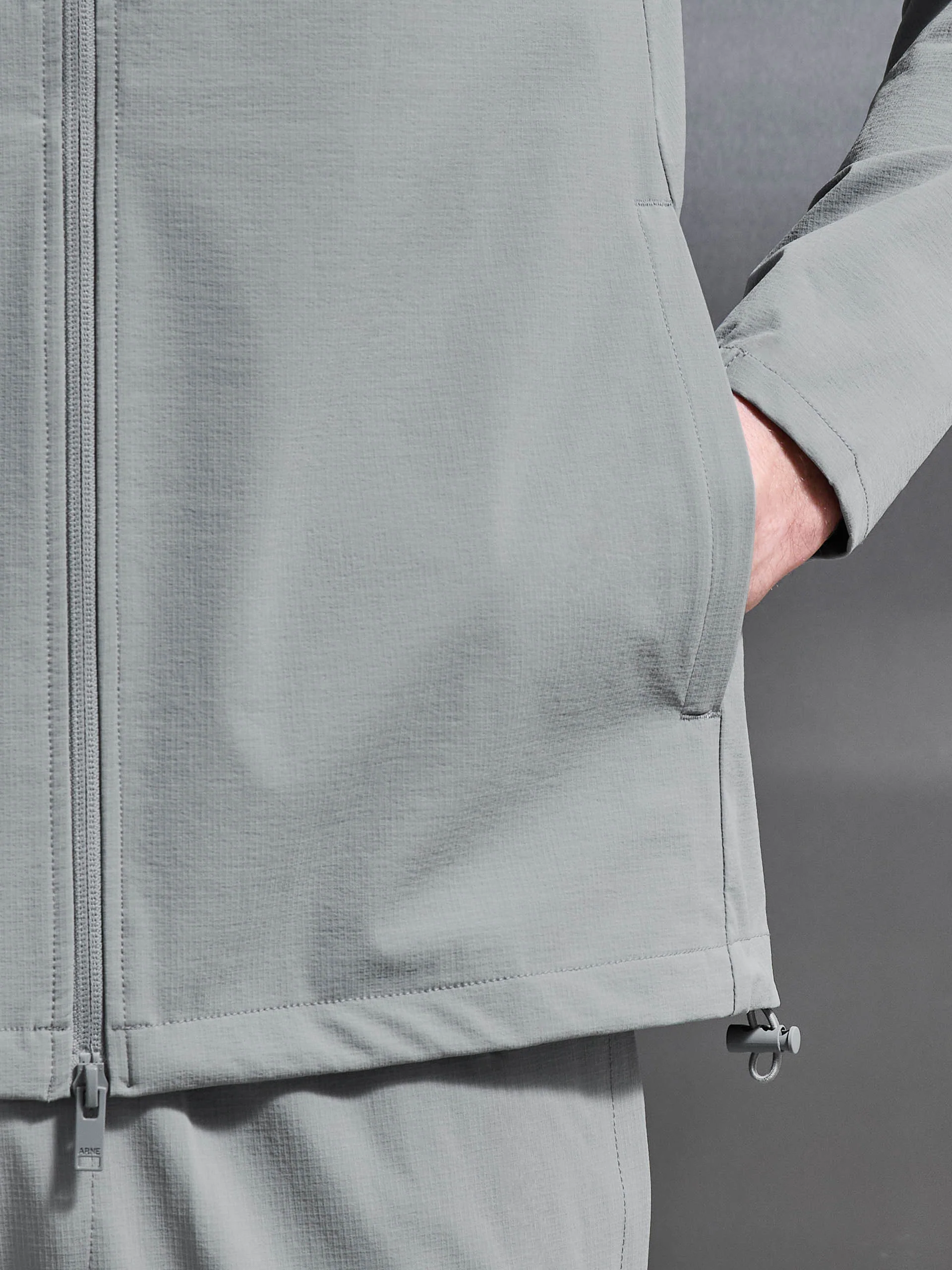 Active Technical Windbreaker in Steel Grey - Image 4
