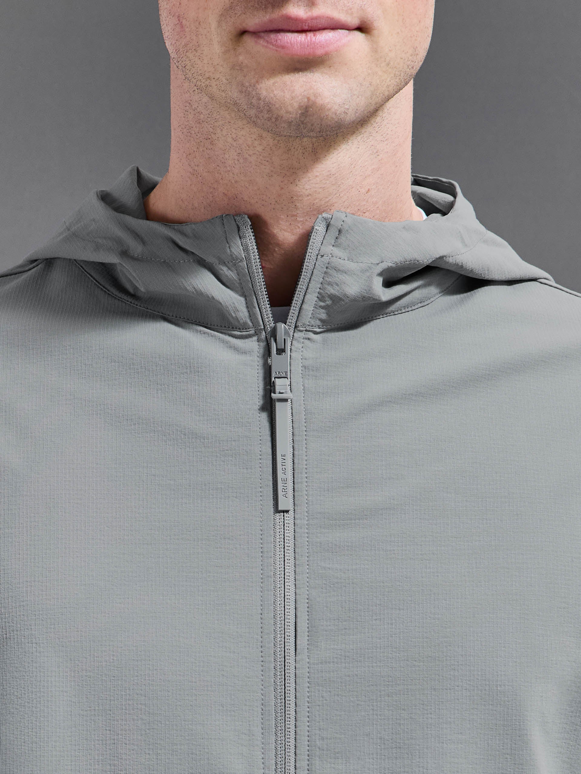 Active Technical Windbreaker in Steel Grey - Image 5