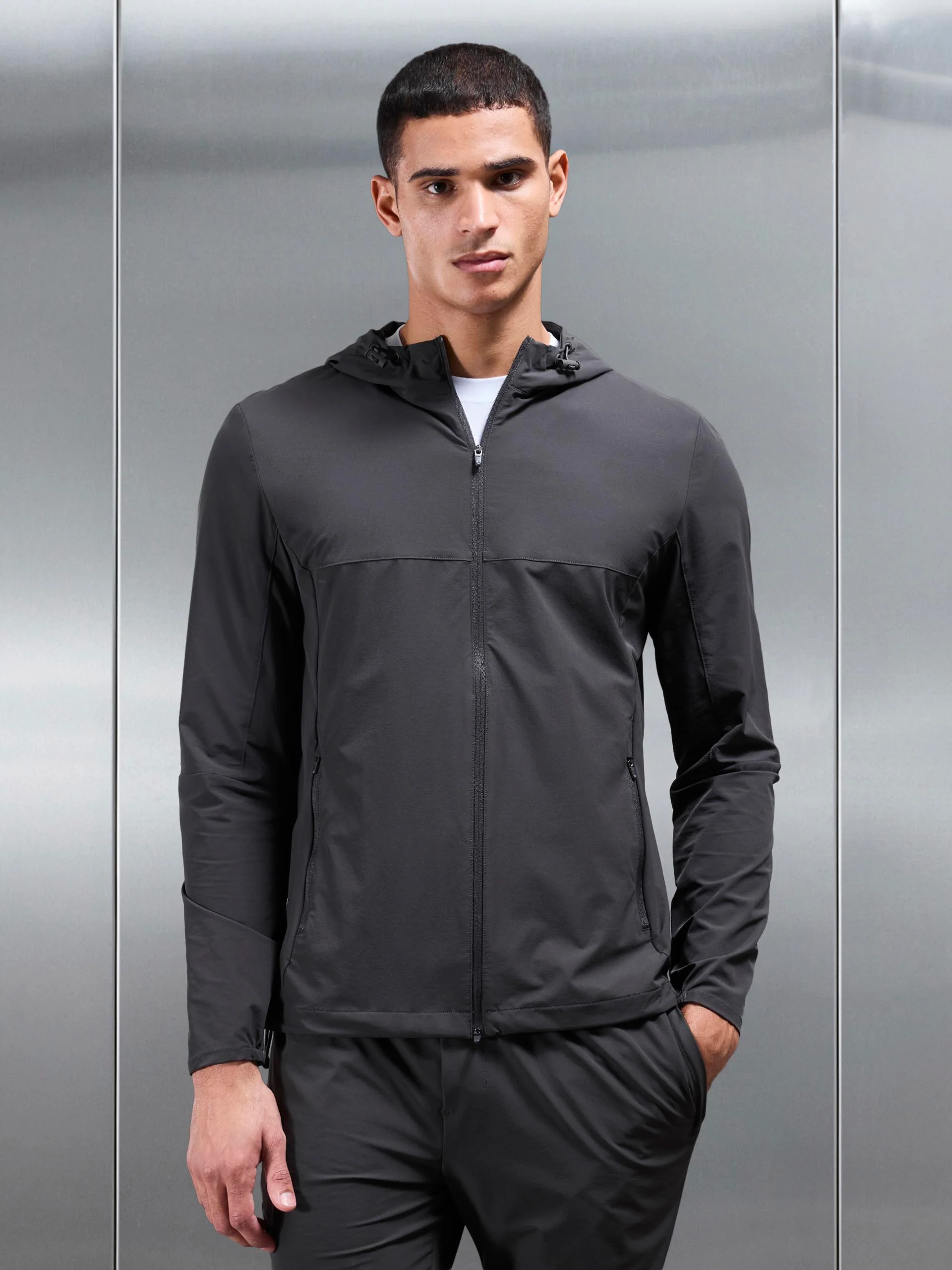Active Windbreaker in Grey - Image 3