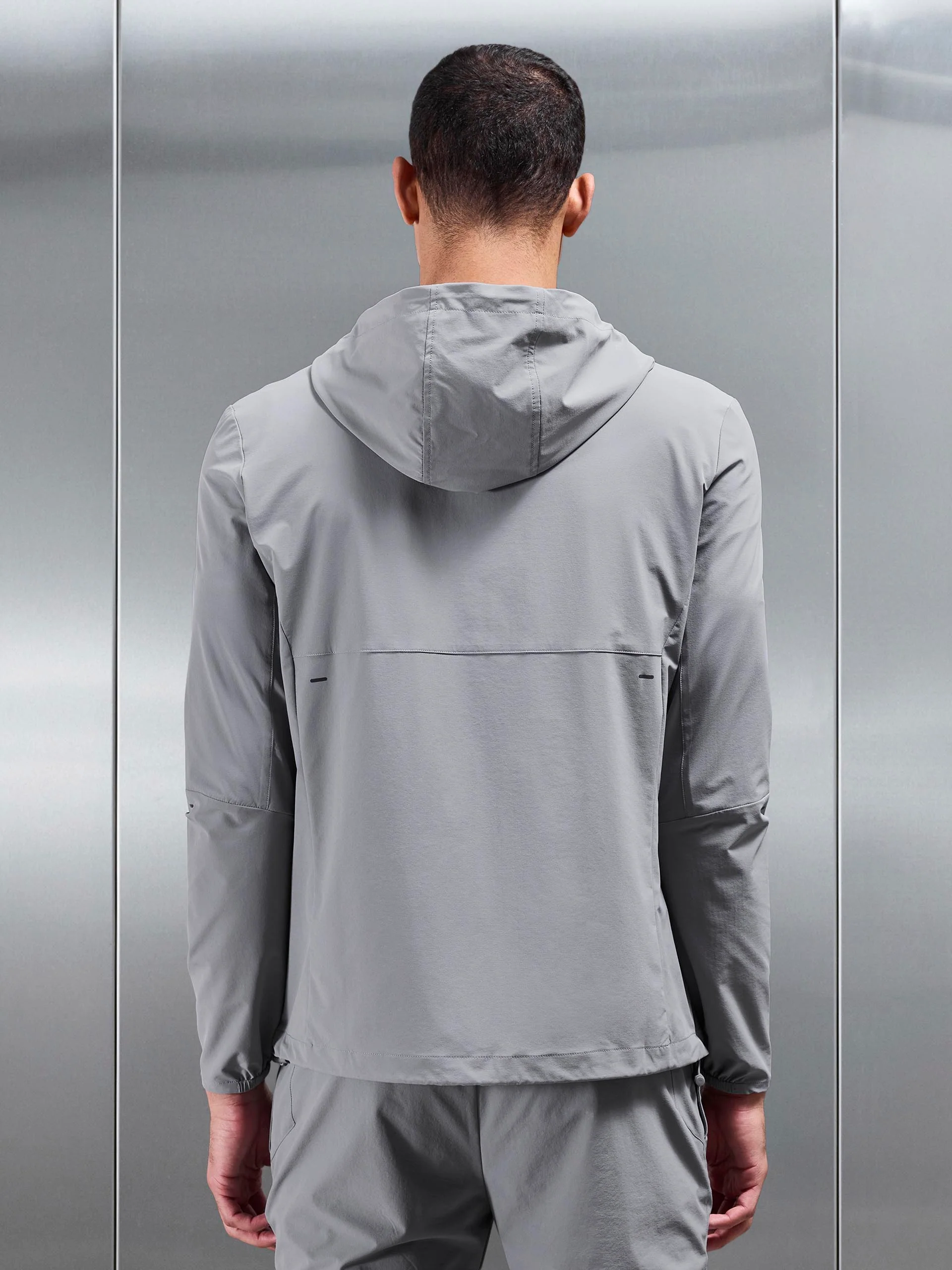 Active Windbreaker in Mid Grey - Image 5