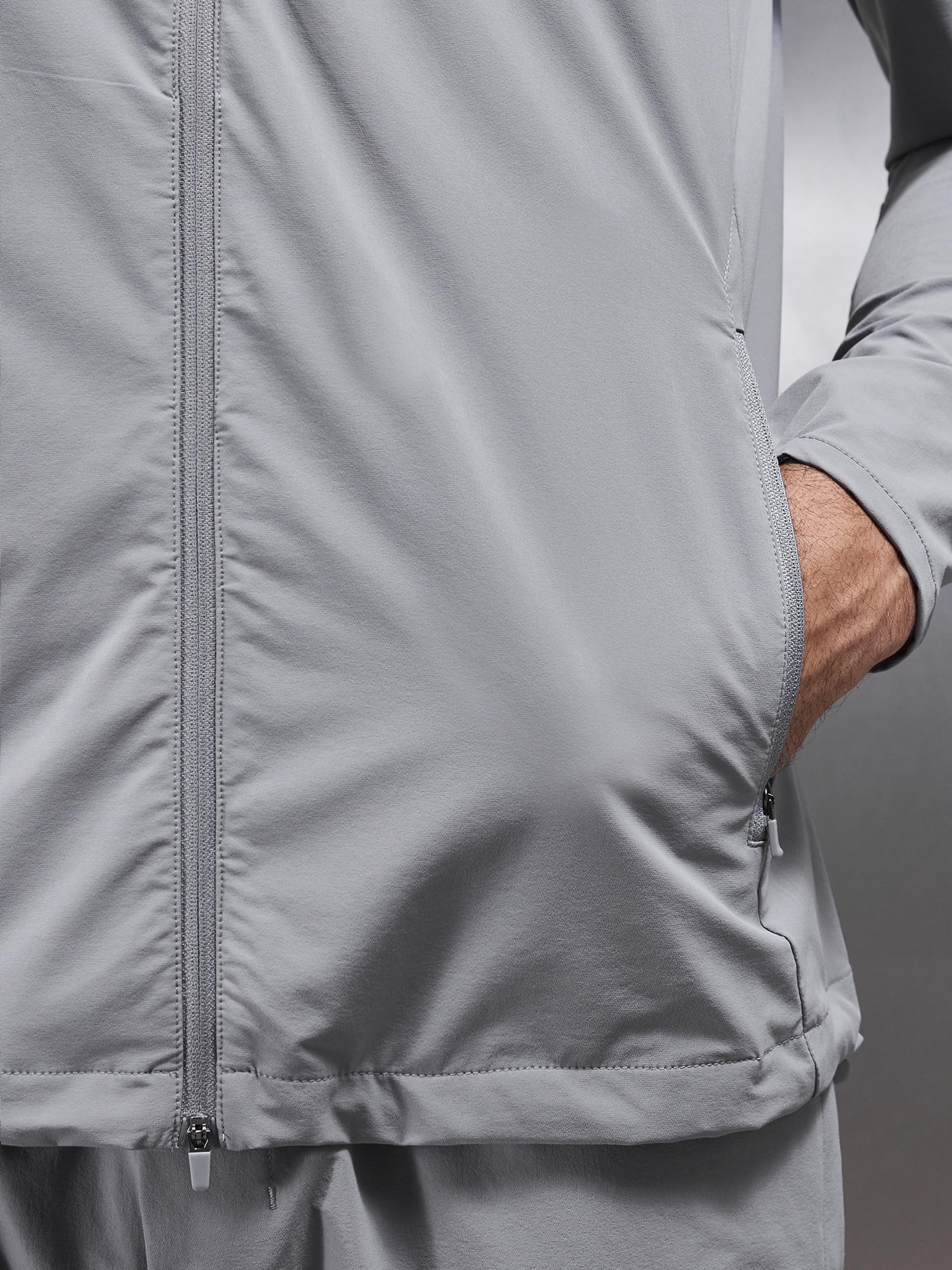 Active Windbreaker in Mid Grey - Image 6