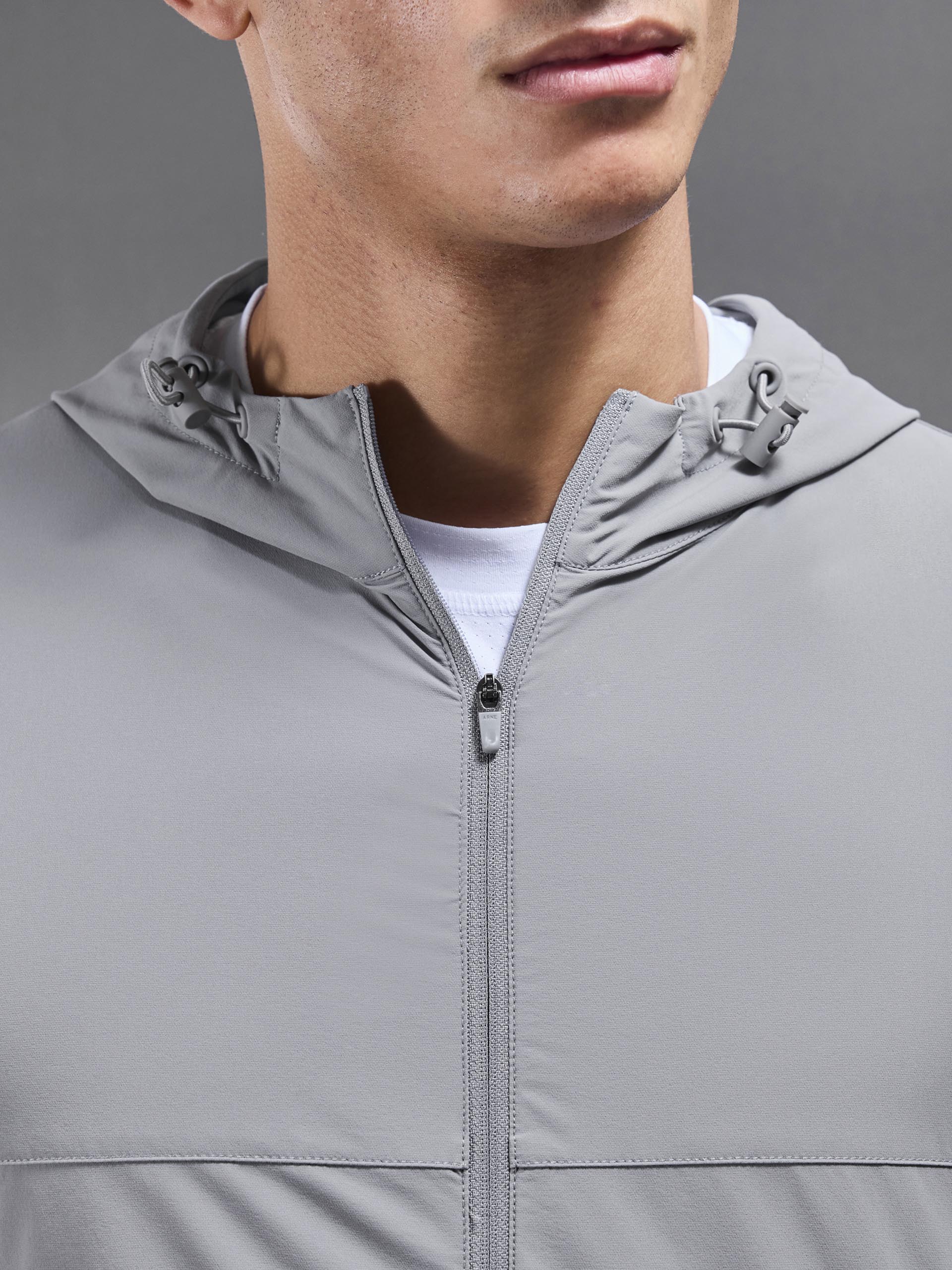Active Windbreaker in Mid Grey - Image 7