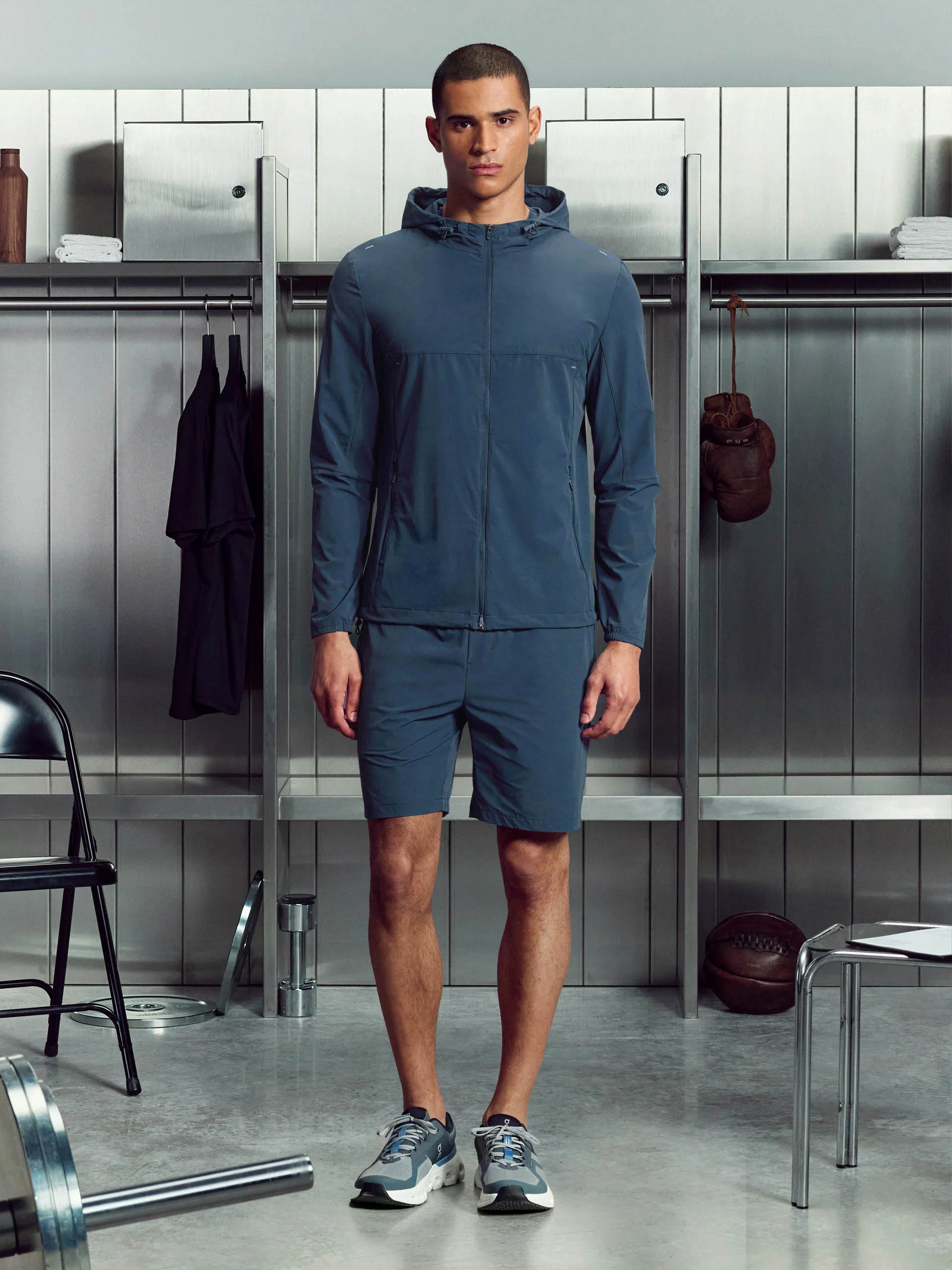 Active Windbreaker in Steel Blue - Image 2